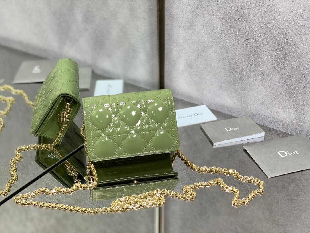 Christian Dior Green Crossbody Bag 14cm
