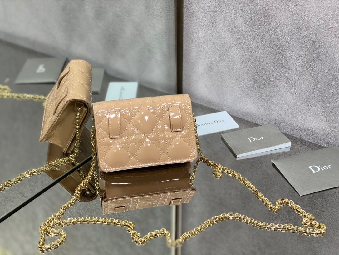 Christian Dior Beige Crossbody Bag 14cm