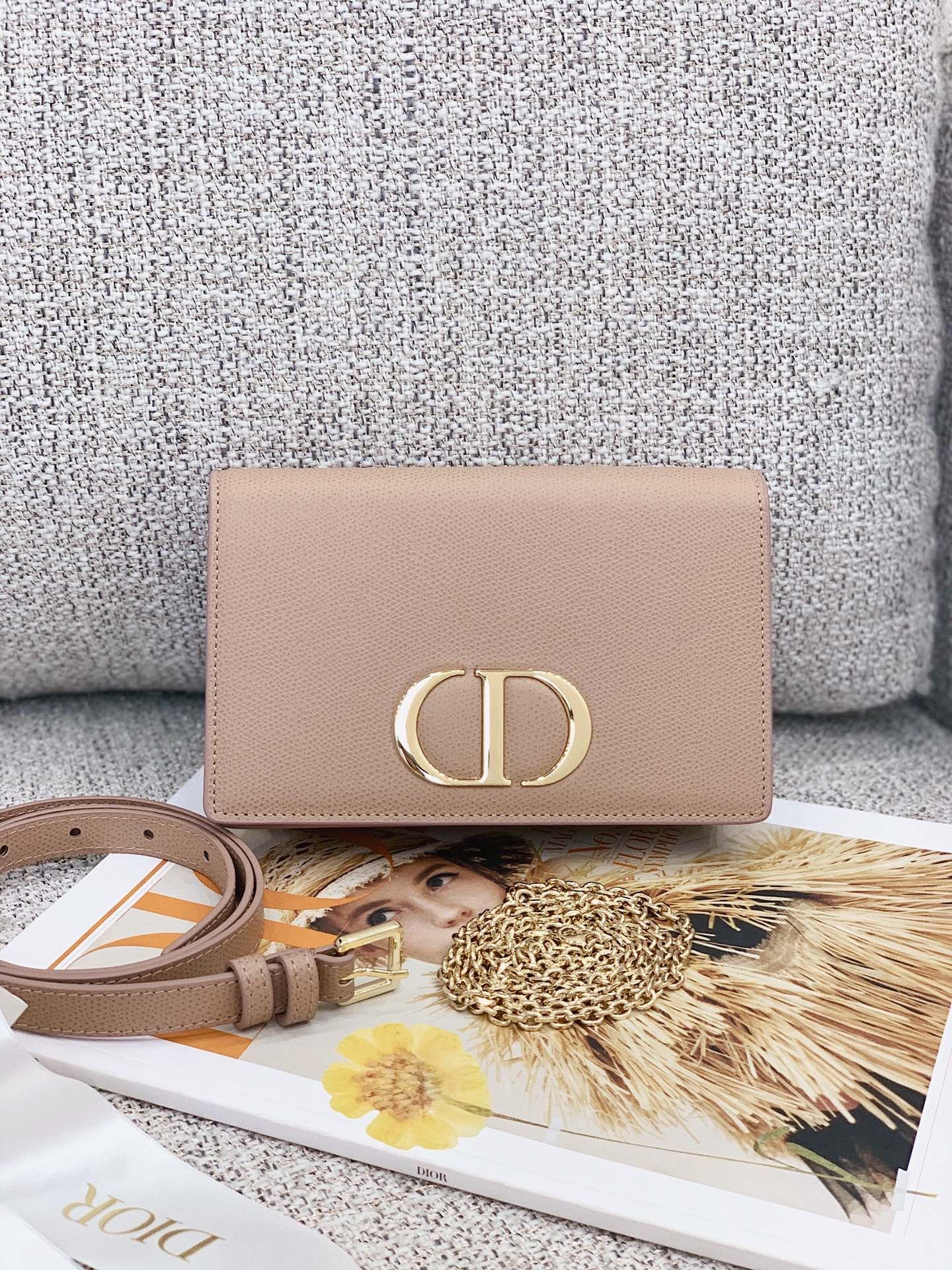 Christian Dior Beige Montaigne Clutch 19cm