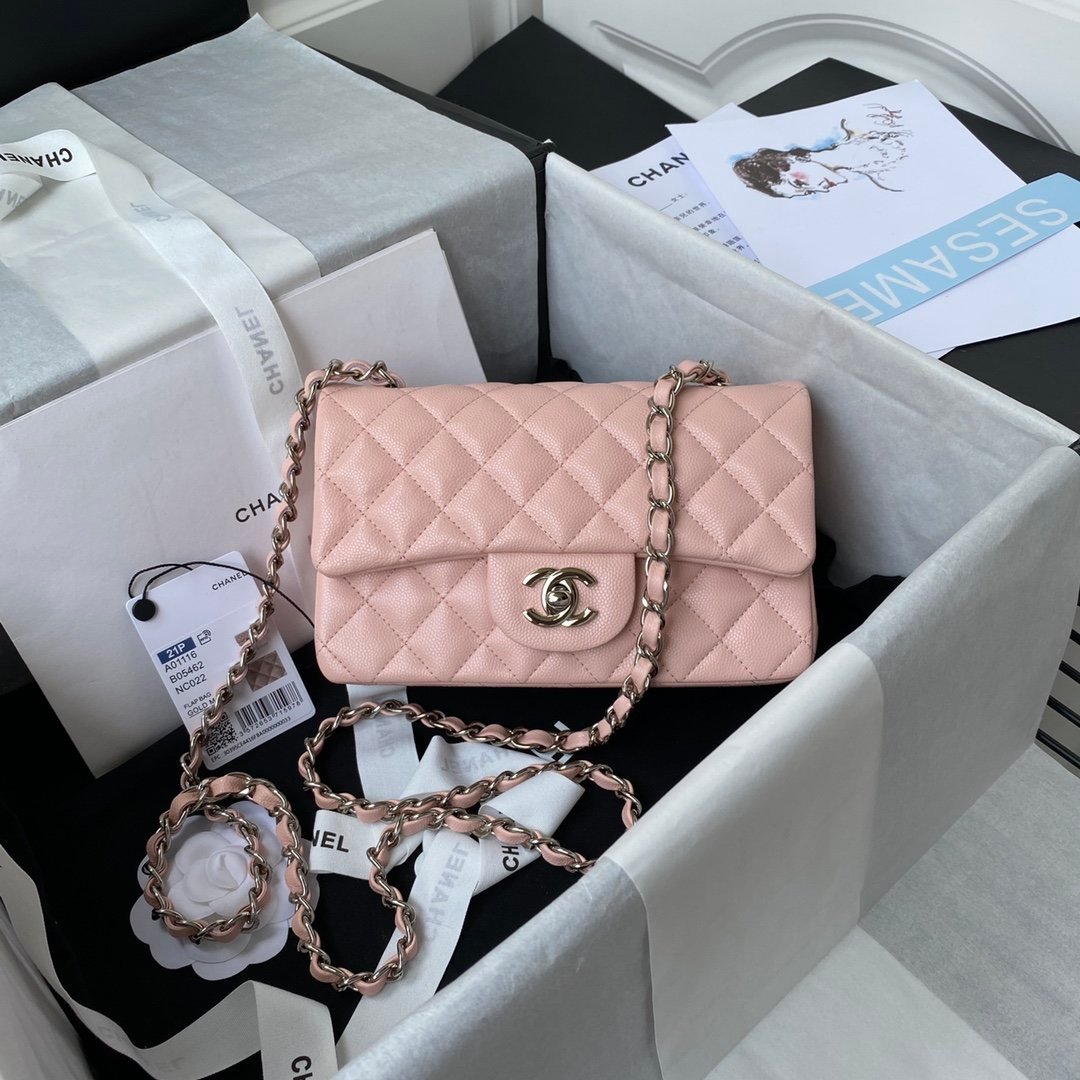 Chanel Mini Classic Flapbag 20cm Pink