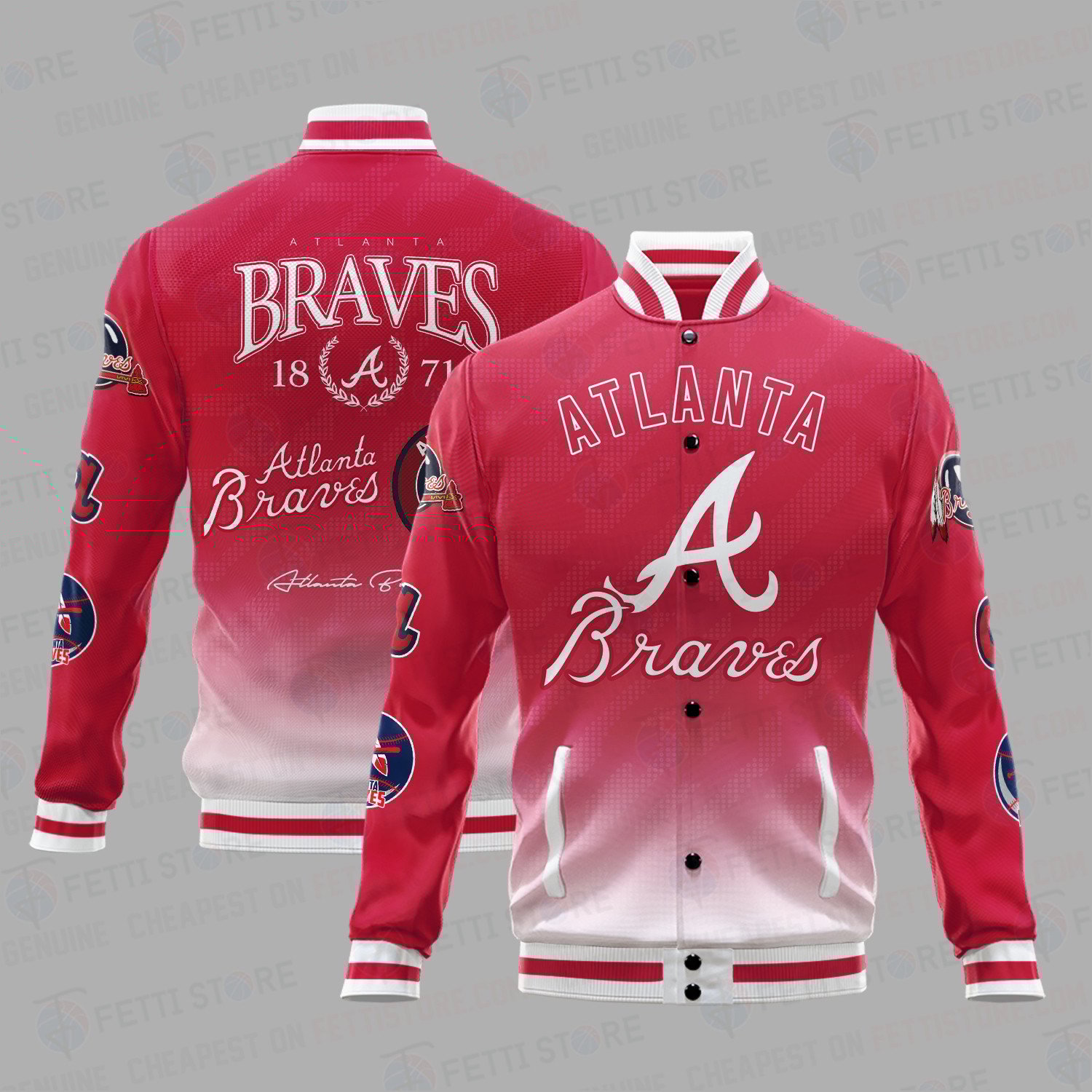 Atlanta Braves 1871 Best Mlb Vintage For Men Women Baseball Jacket Full Color