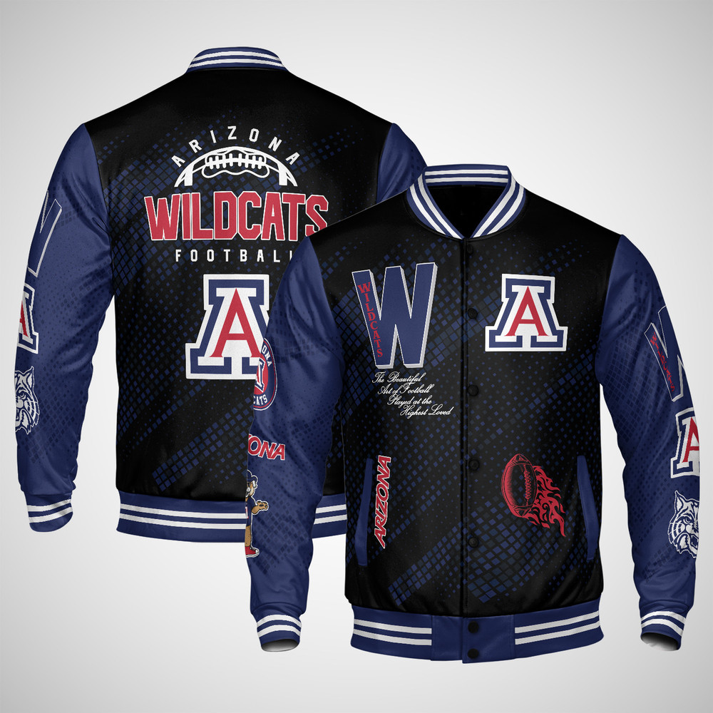 Arizona Wildcats NCAA Pattern Baseball Jacket