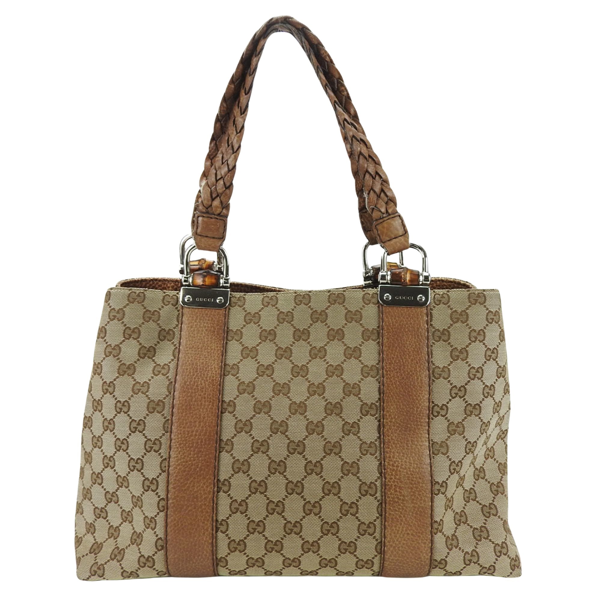GUCCI Bamboo Tote Bag Luxury Brand Gifts For Women