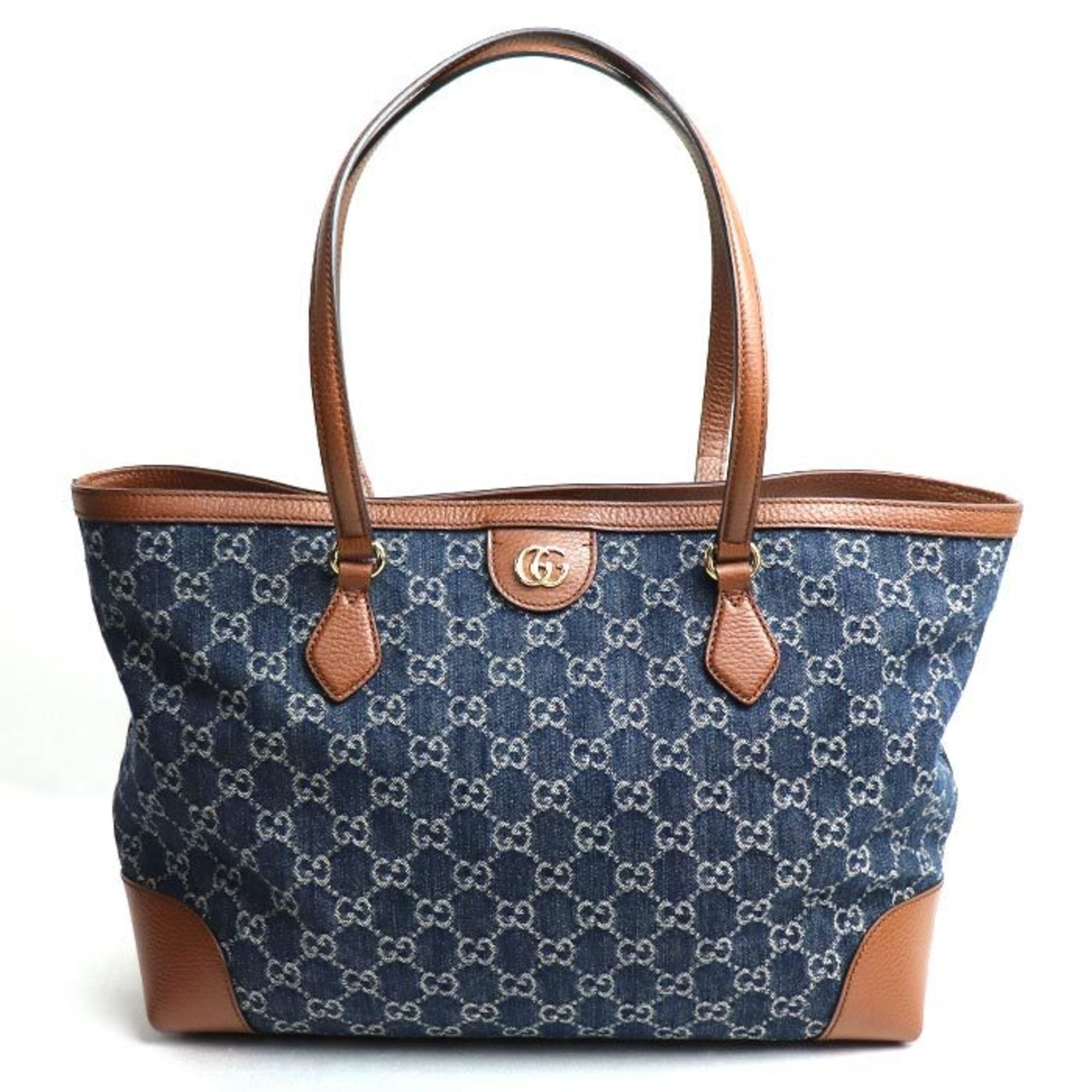 GUCCI GG Denim Tote Bag Luxury Brand Gifts For Women