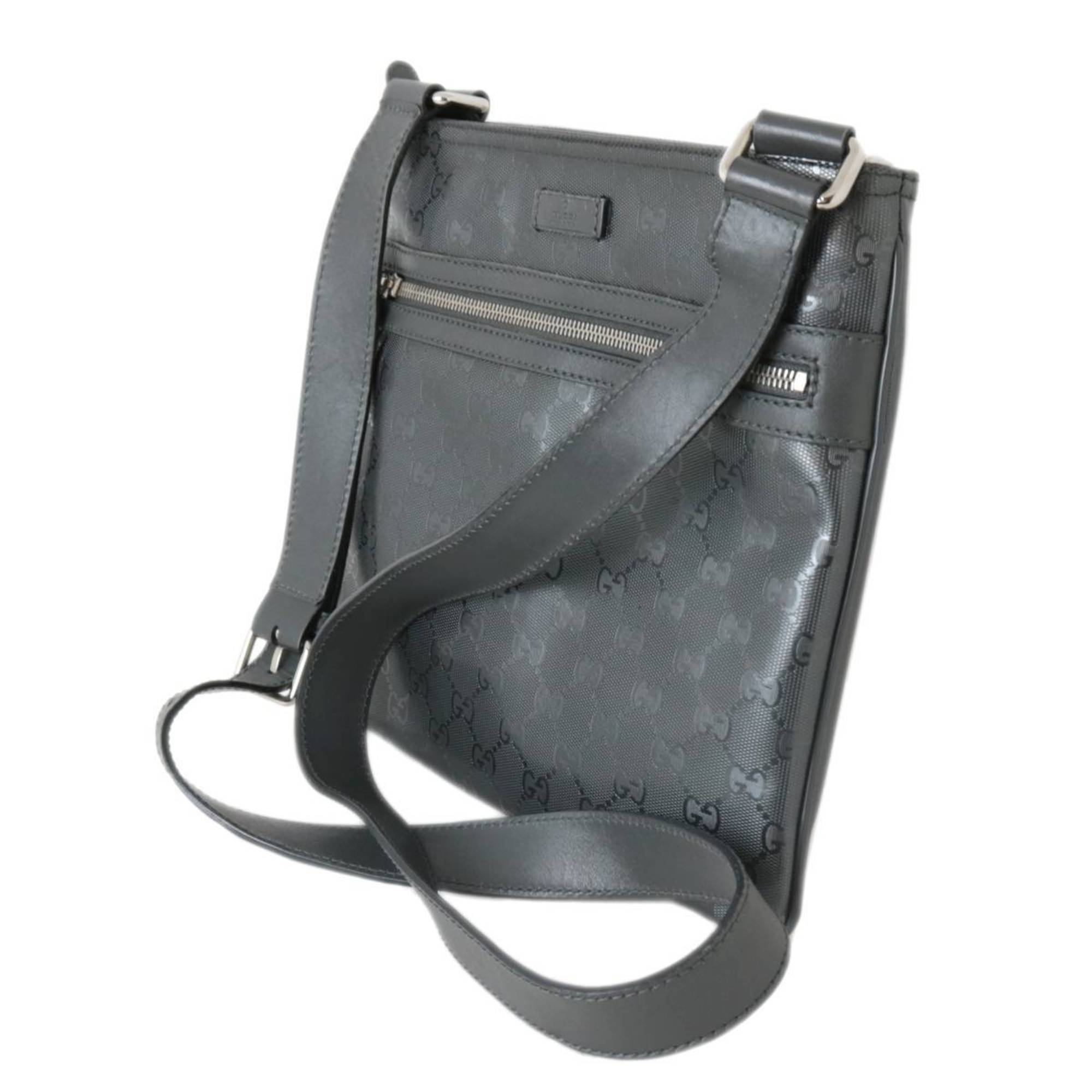 GUCCI Gucci shoulder bag GG imprime gray 295257