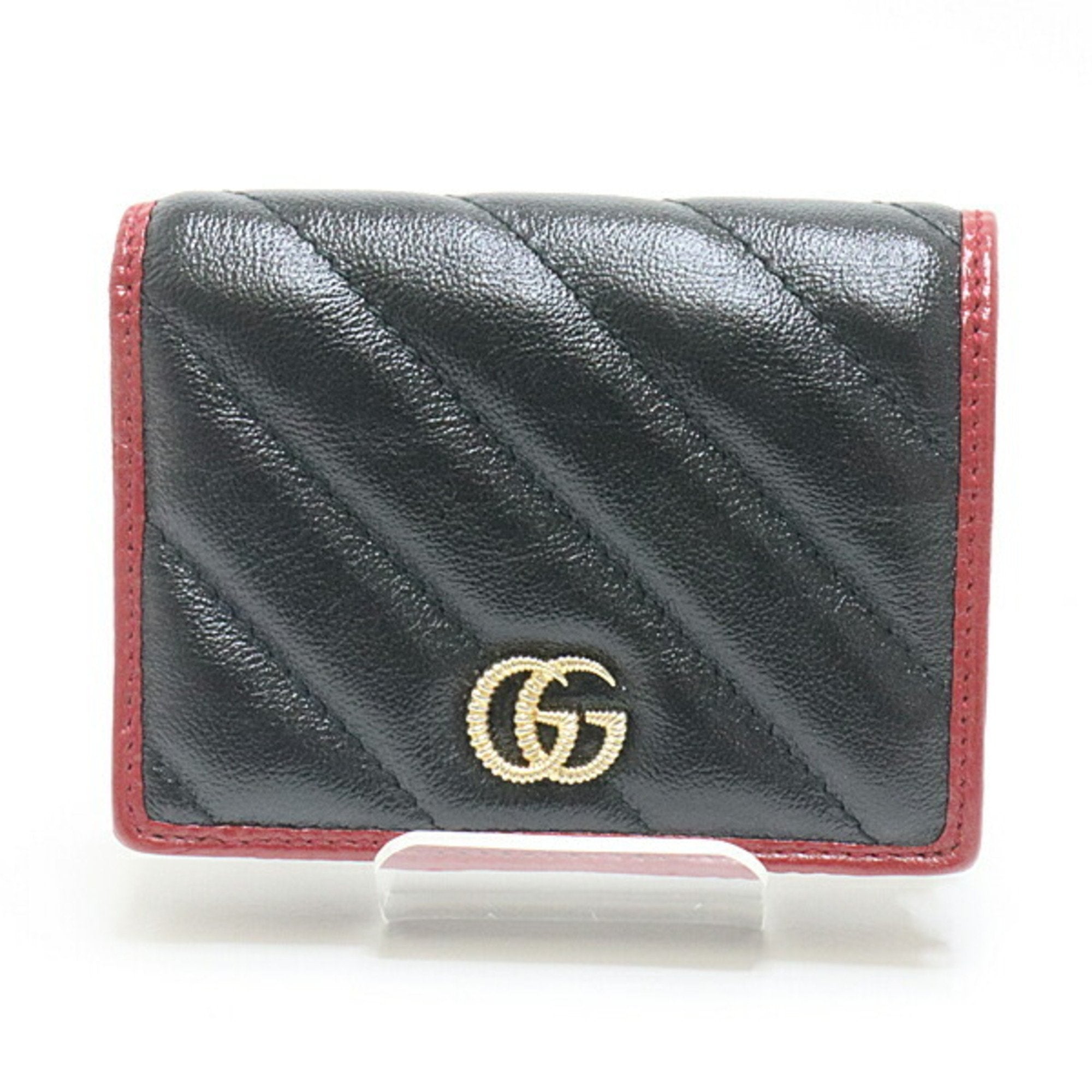 Gucci GG Marmont bifold wallet 573811 calf leather black