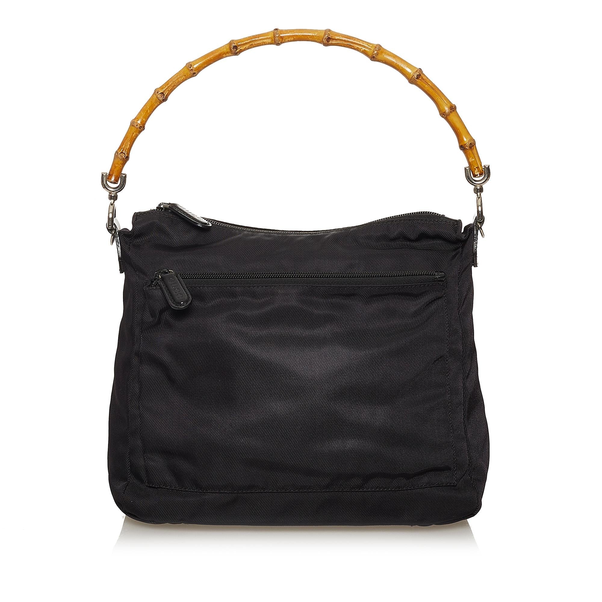 Gucci Bamboo Nylon Handbag