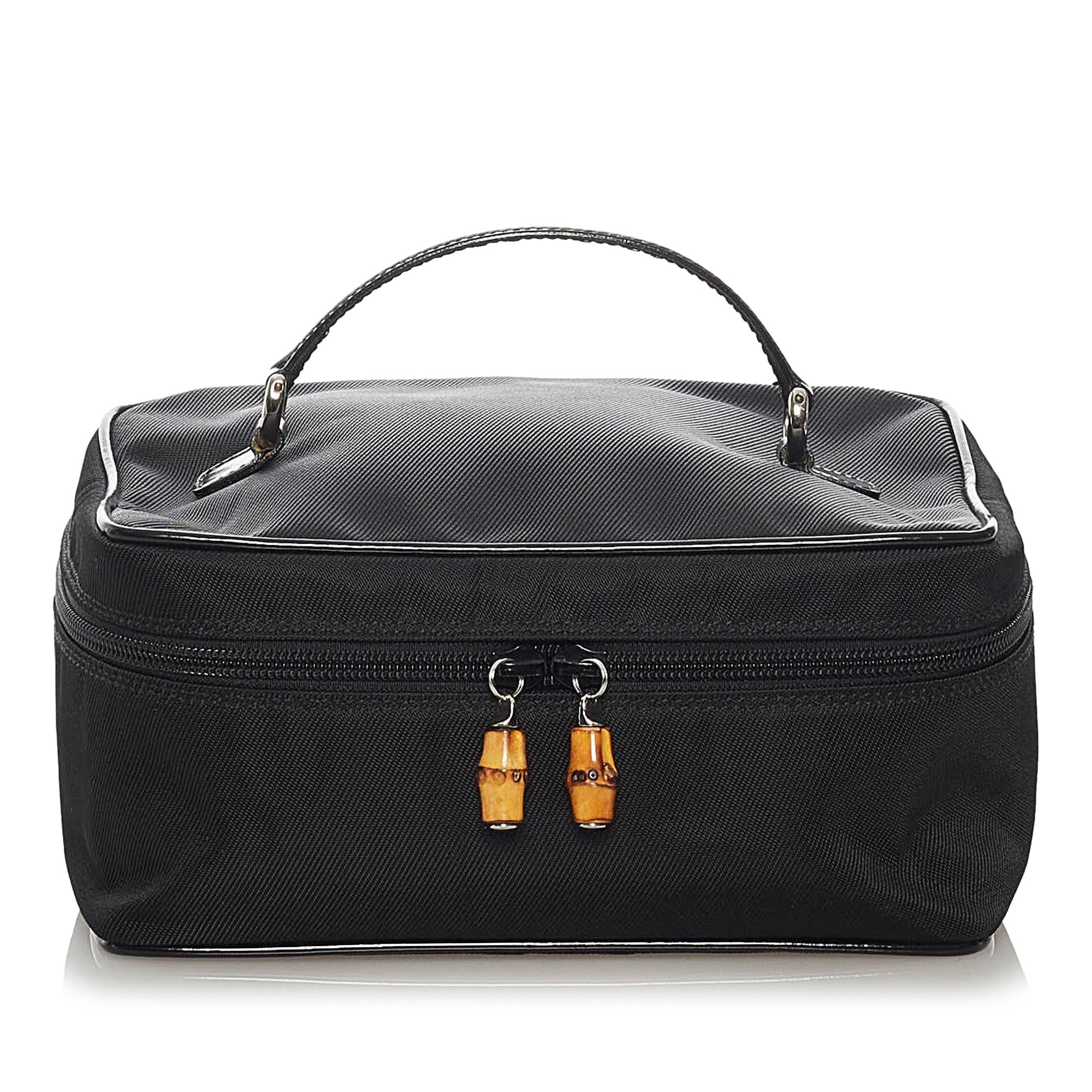 Gucci Bamboo Nylon Vanity Bag