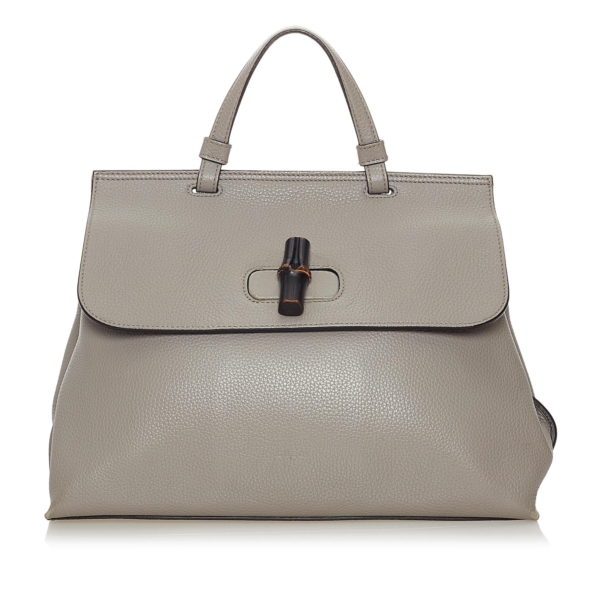 Gucci Bamboo Daily Leather Satchel