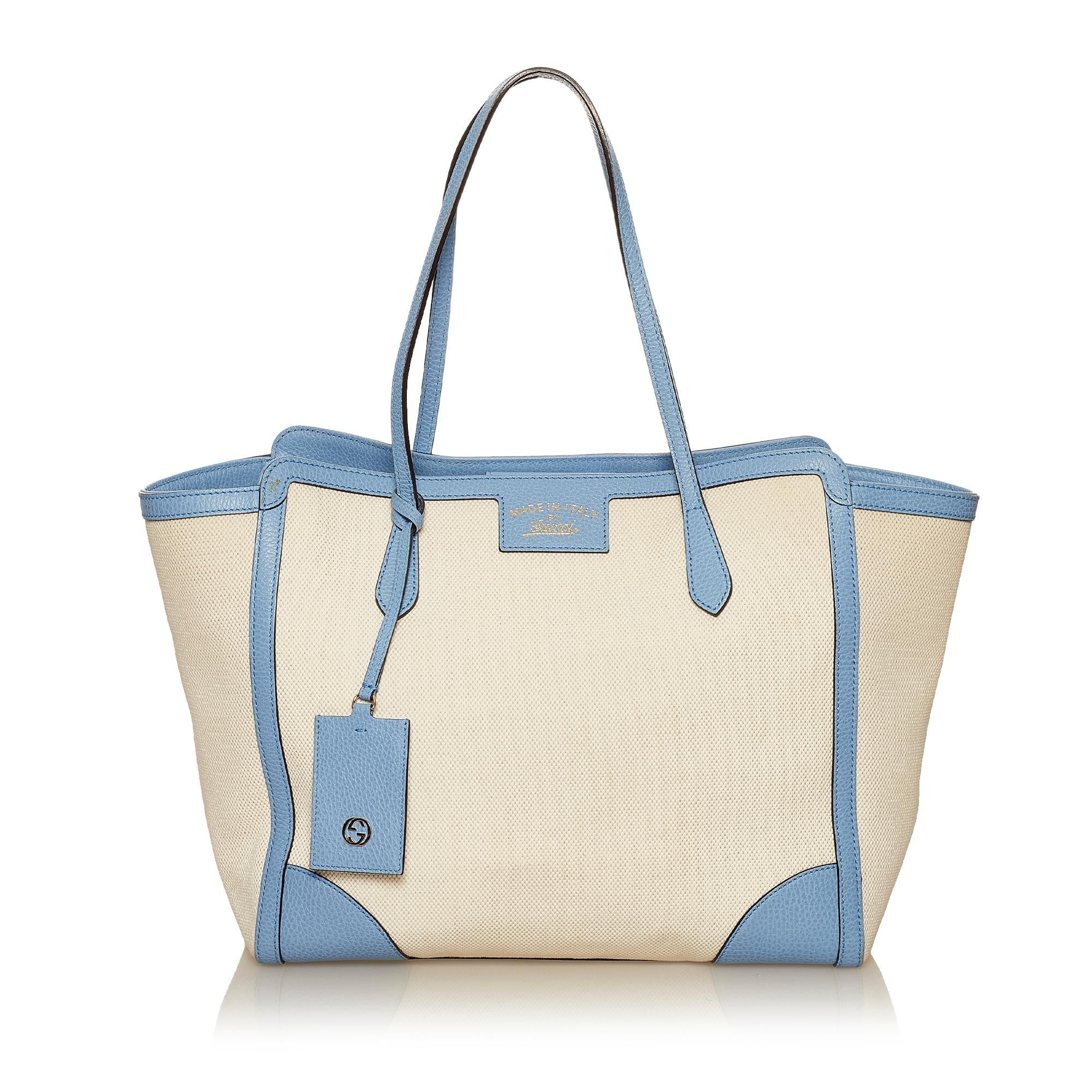 Gucci Swing Canvas Tote Bag