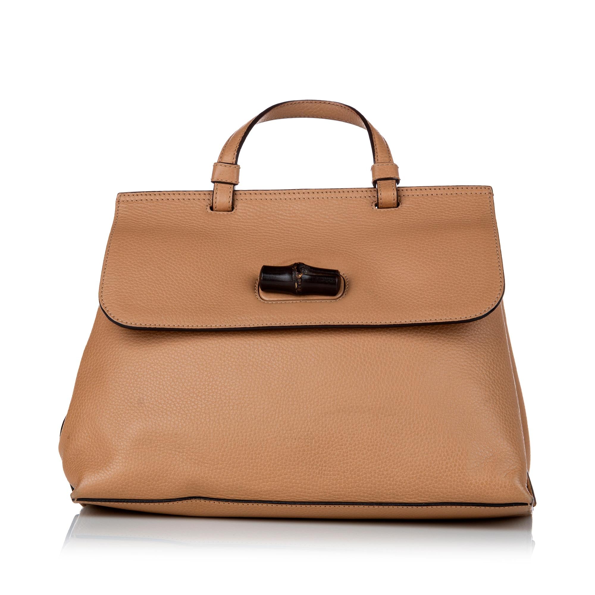 Gucci Bamboo Daily Leather Satchel