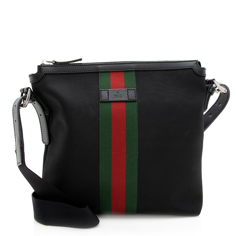 Gucci Techno Canvas Web Messenger Bag