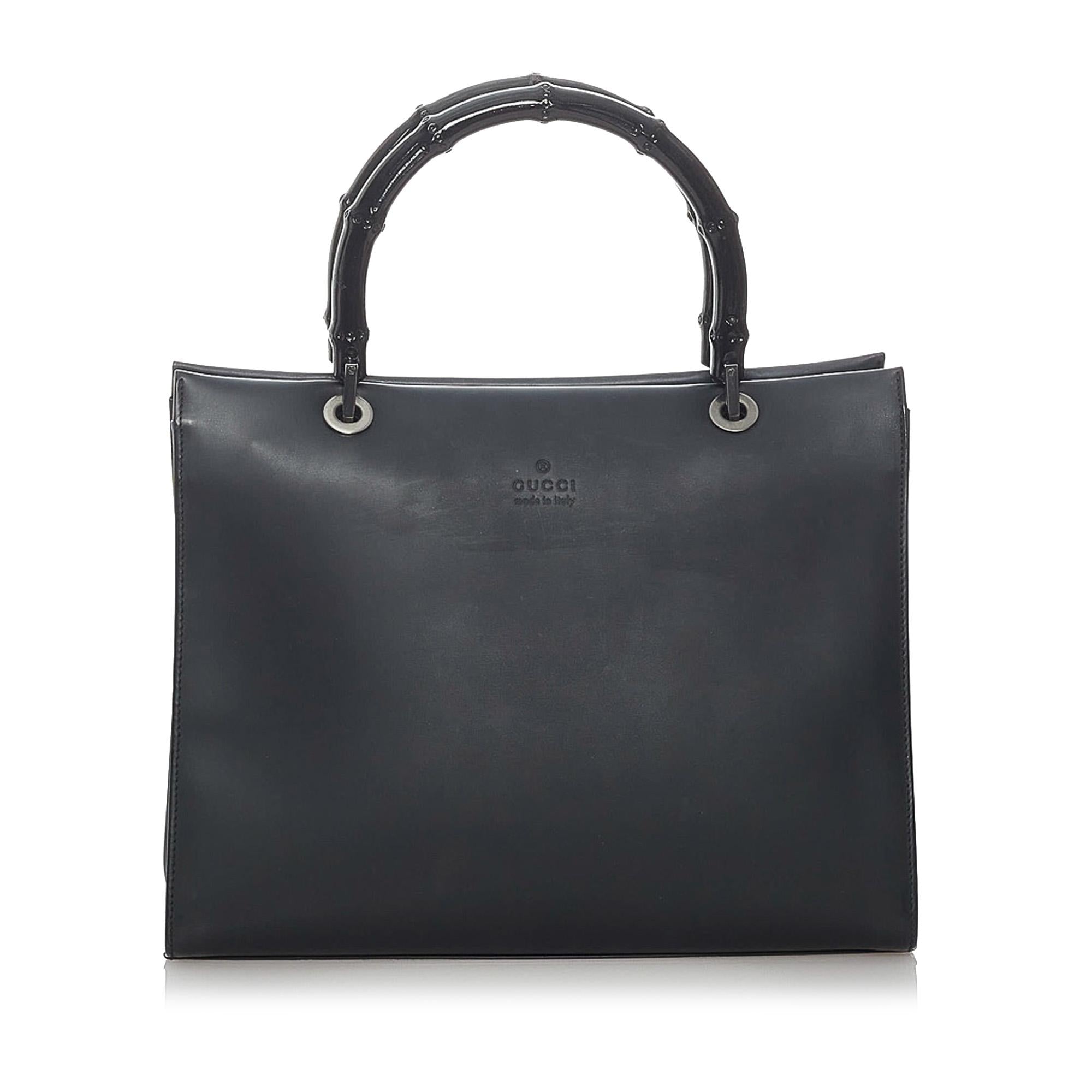 Gucci Bamboo Leather Satchel