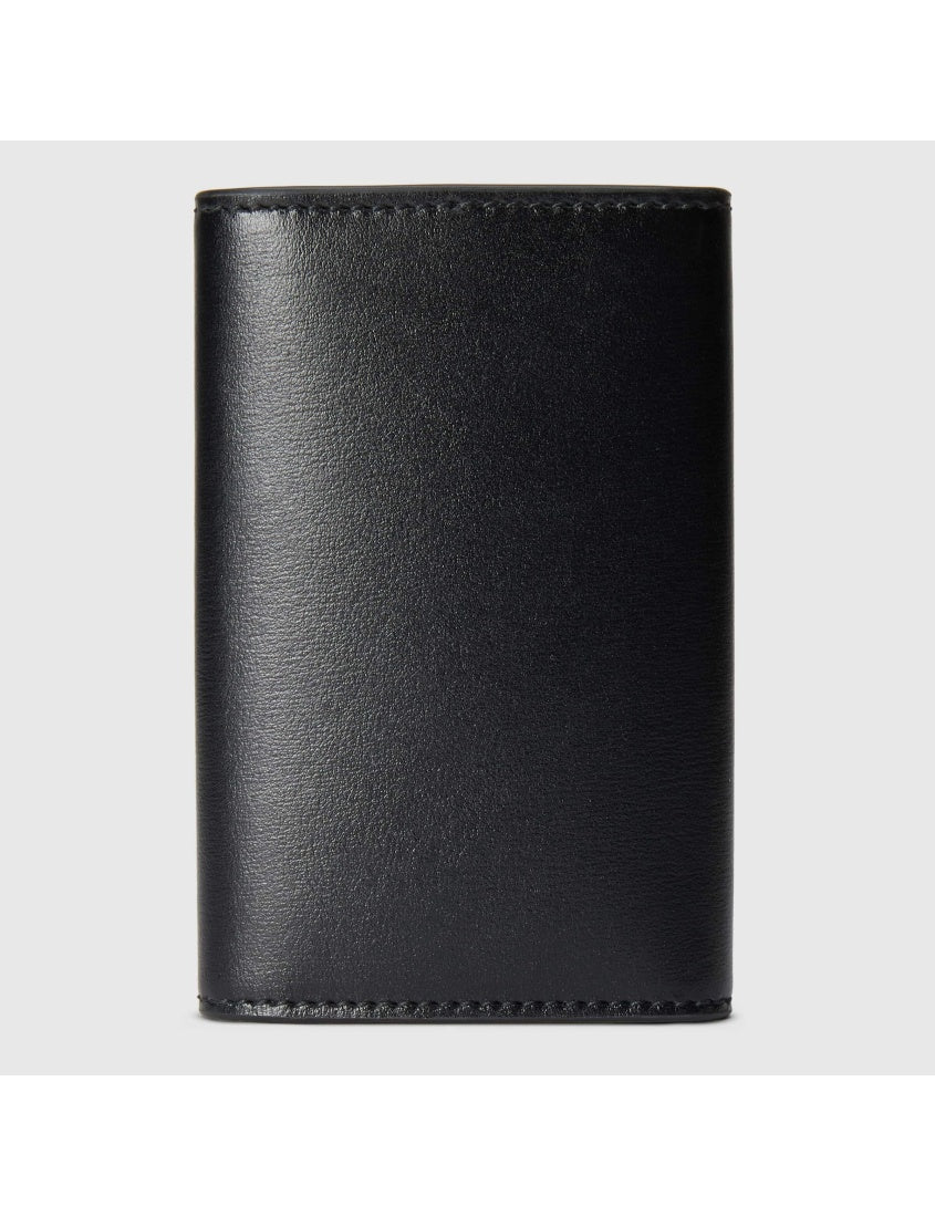 Gucci Gg Marmont Leather Key Case In Black