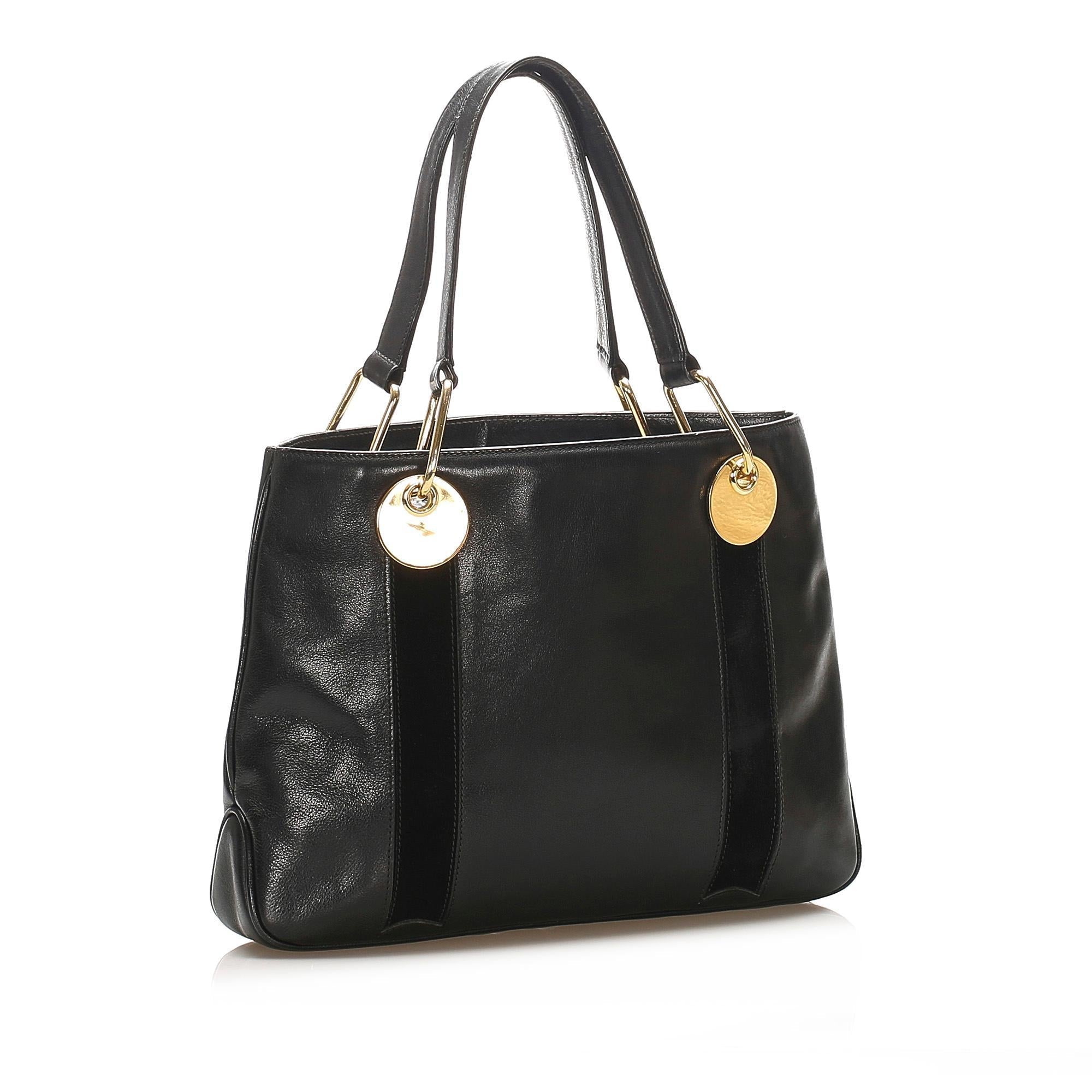 Gucci Leather Tote Bag SHG15196