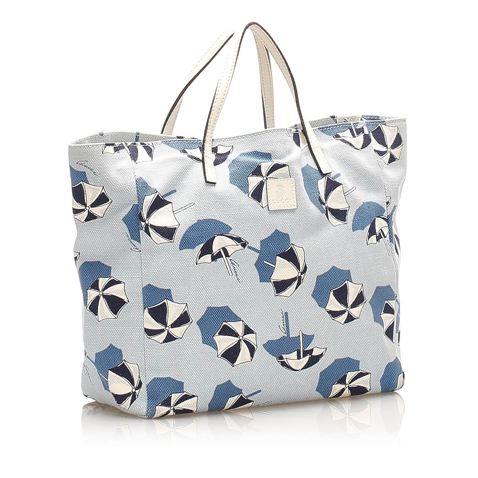 Gucci Printed Canvas Tote Bag SHG15597