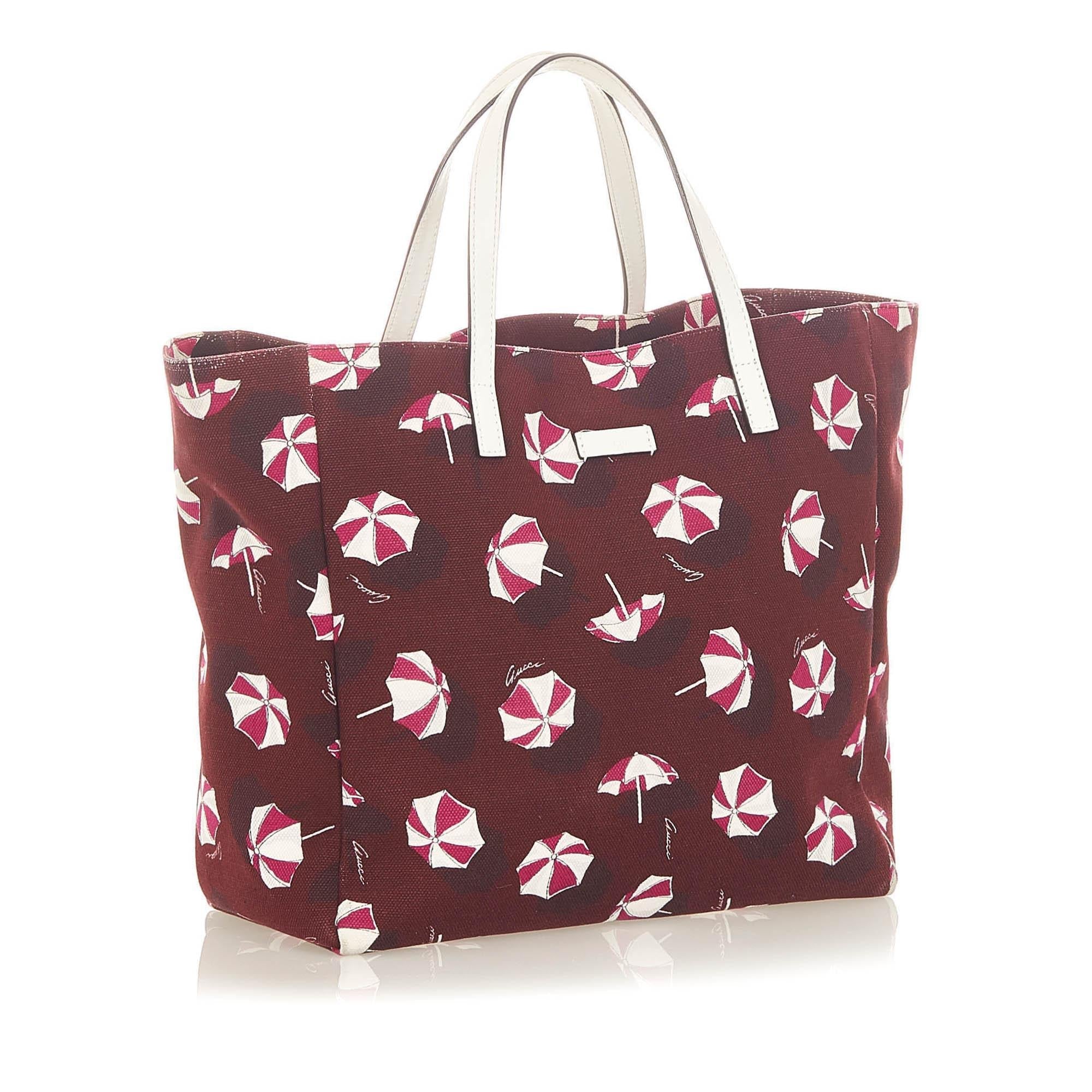 Gucci Printed Canvas Tote Bag SHG19468
