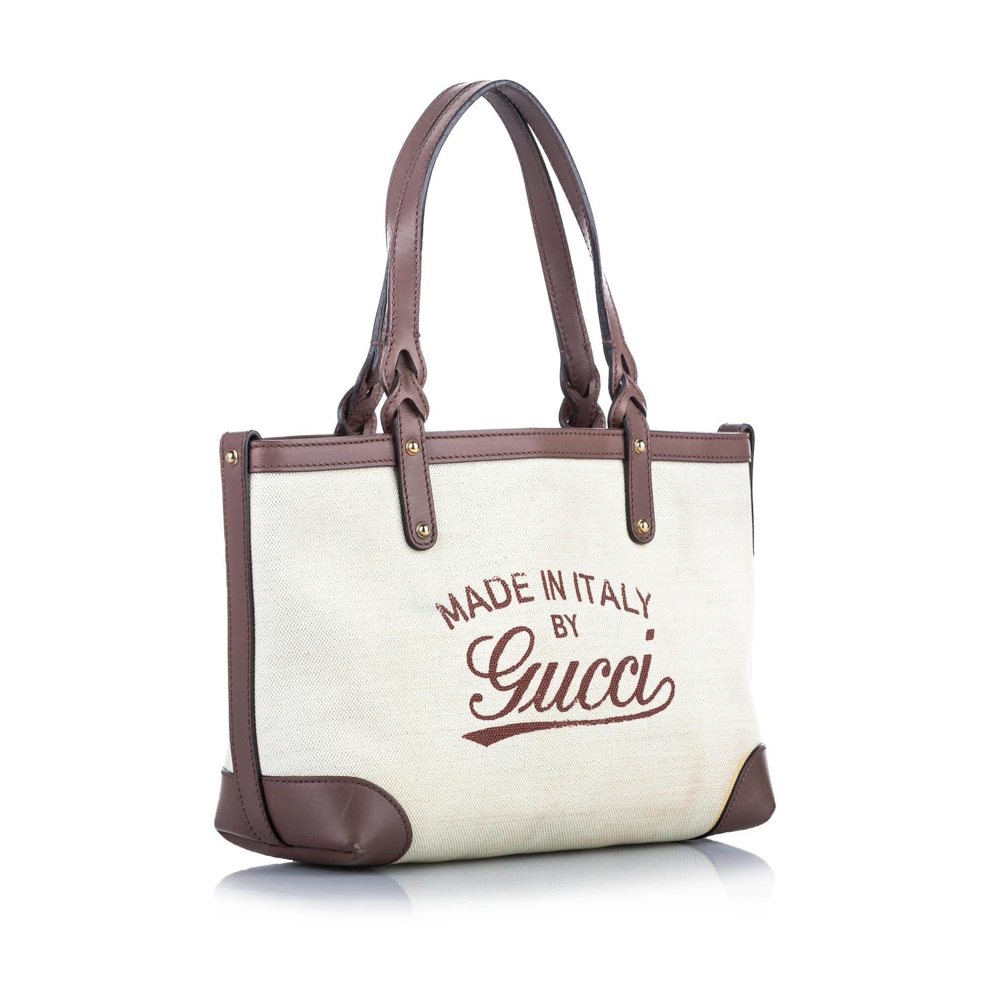 Gucci Script Logo Canvas Tote SHG18210