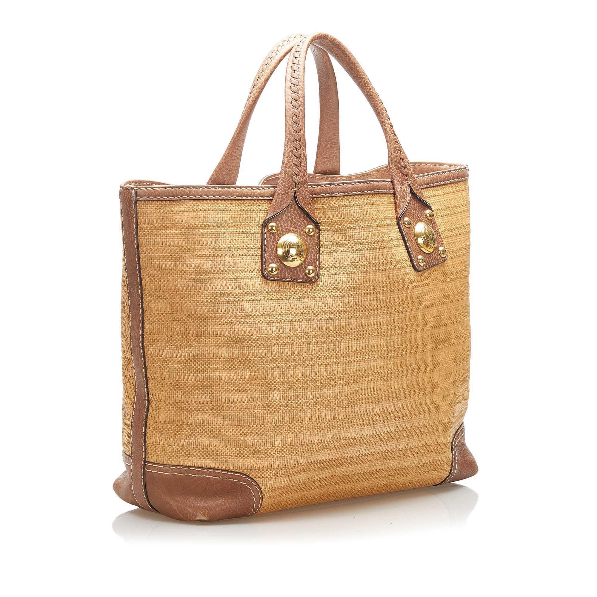 Gucci Raffia Tote Bag SHG16737