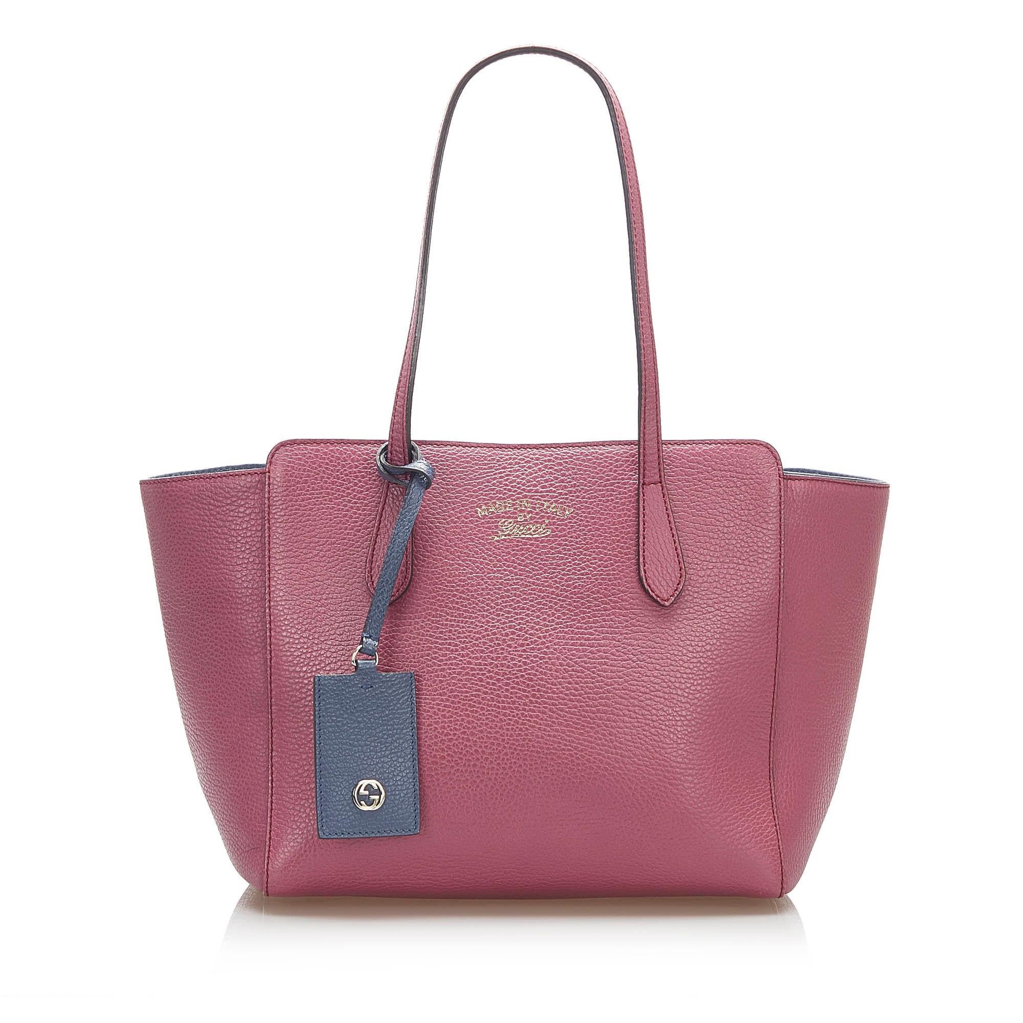 Gucci Swing Leather Tote Bag SHG15774