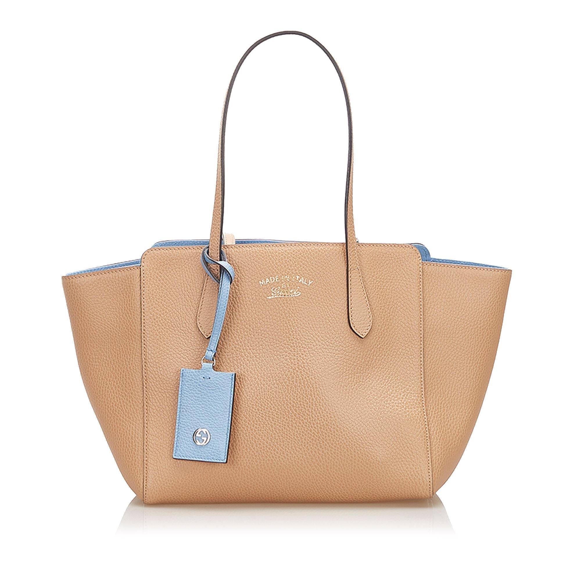 Gucci Swing Leather Tote Bag SHG18346