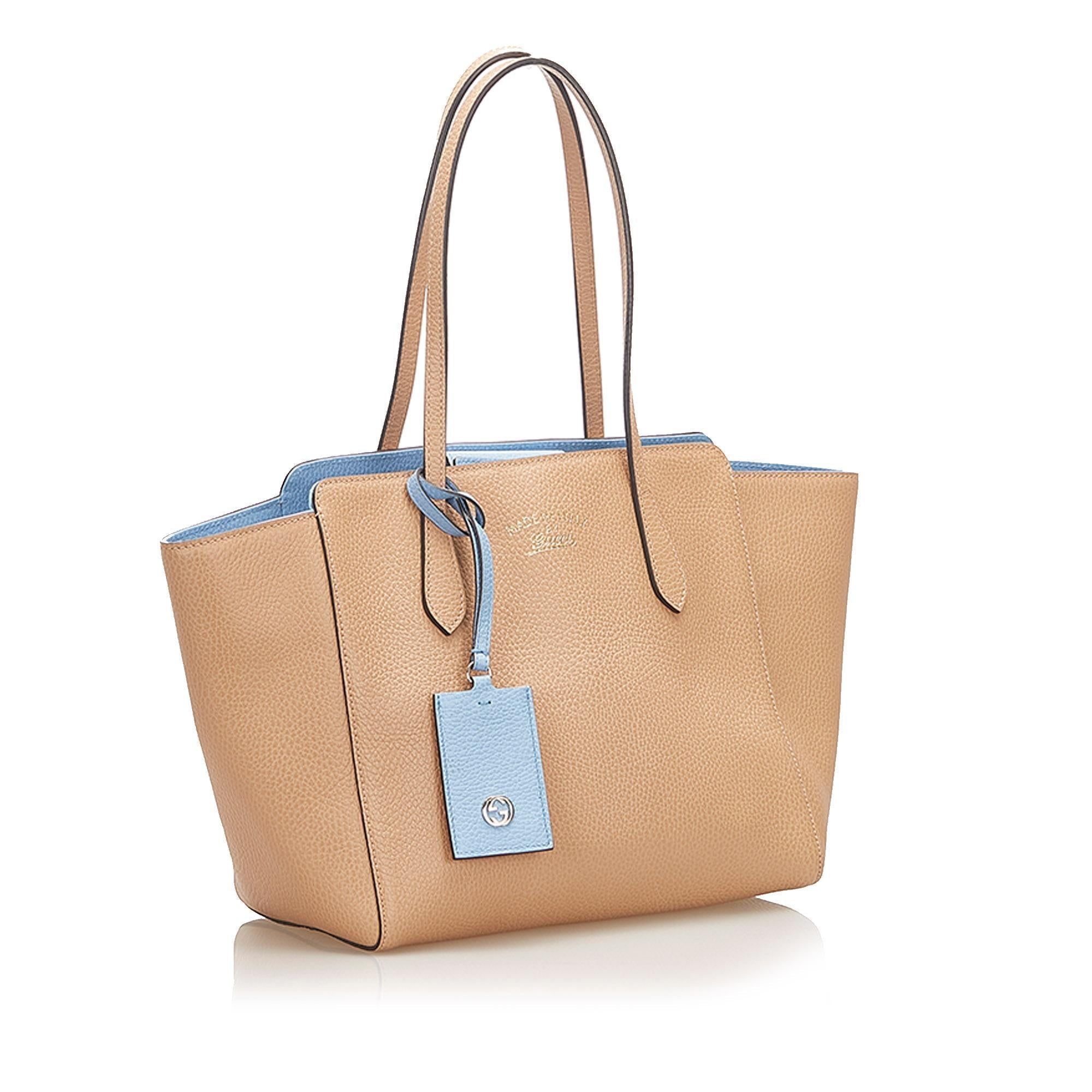 Gucci Swing Leather Tote Bag SHG18346