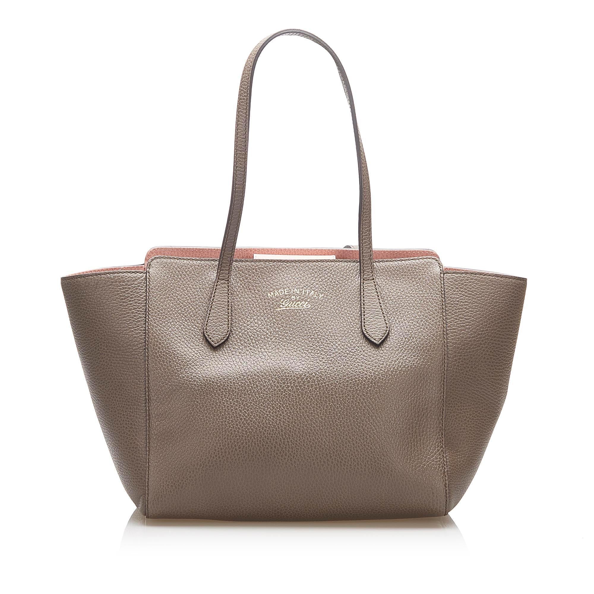Gucci Swing Leather Tote Bag SHG16290