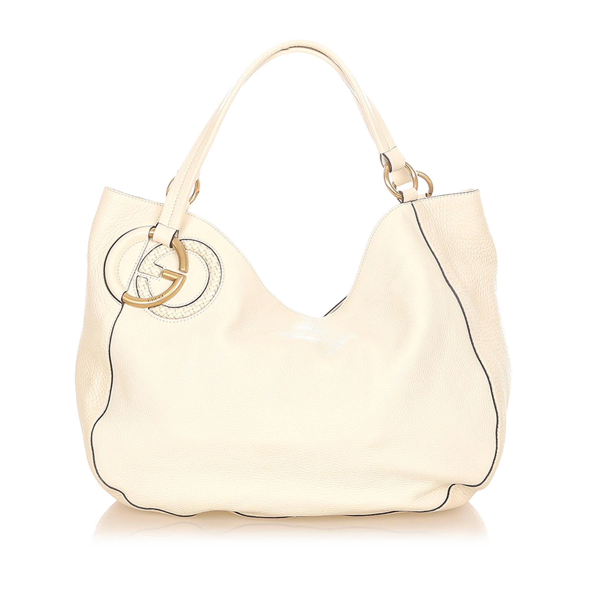 Gucci Twill Leather Tote Bag SHG20667