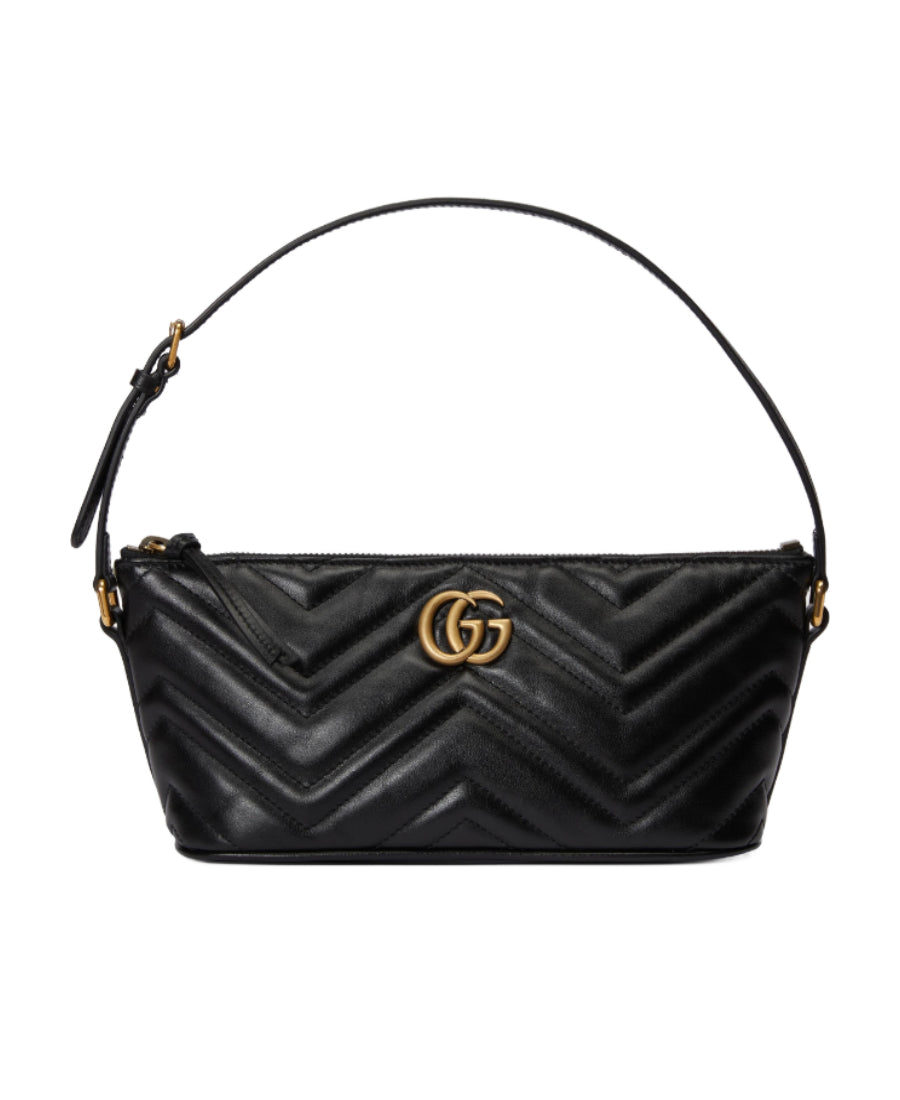 Gucci GG Marmont Shoulder Bag Black in Leather