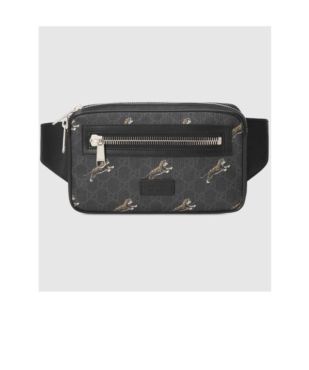 Gucci Gucci Black GG Tiger Belt Bag Gucci