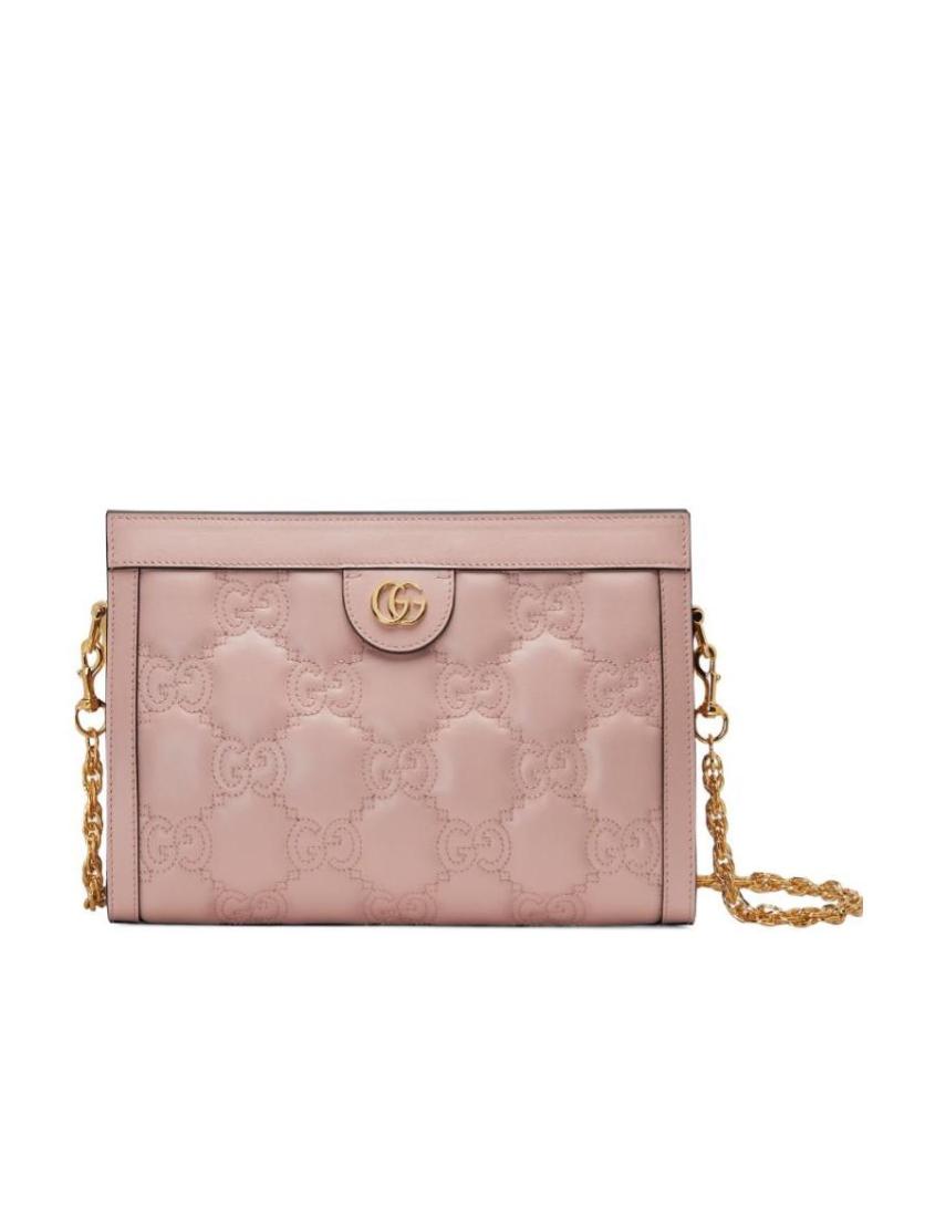 GUCCI Calfskin GG Matelasse Small Slim Chain Shoulder Bag