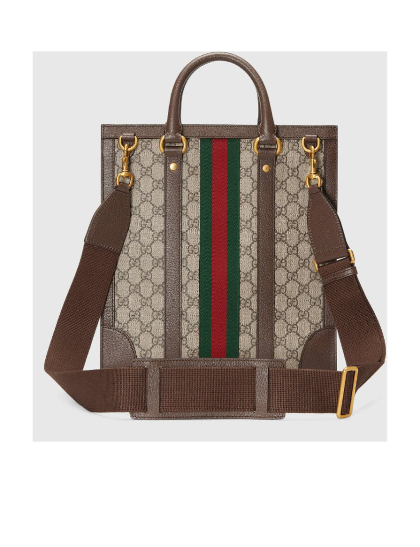 Gucci Medium Ophidia Tote Bag Neutrals