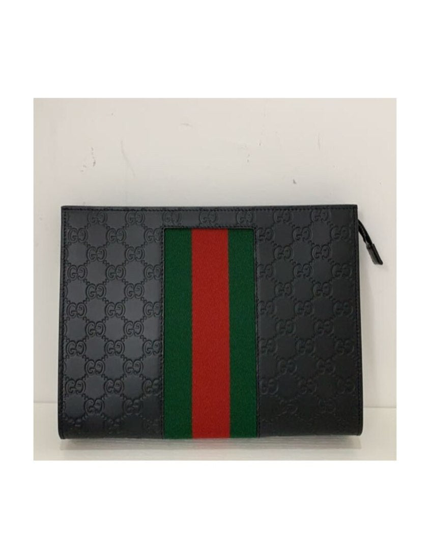 Gucci Logo print clutch bag