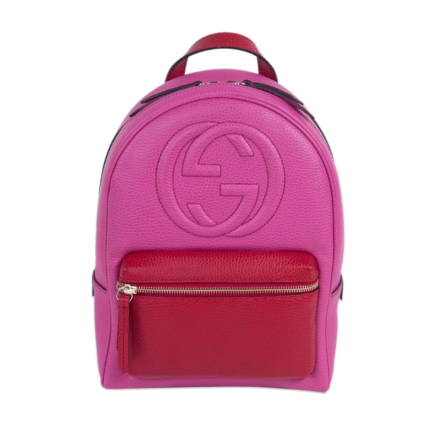 Gucci BiColor Soho TexturedLeather Backpack
