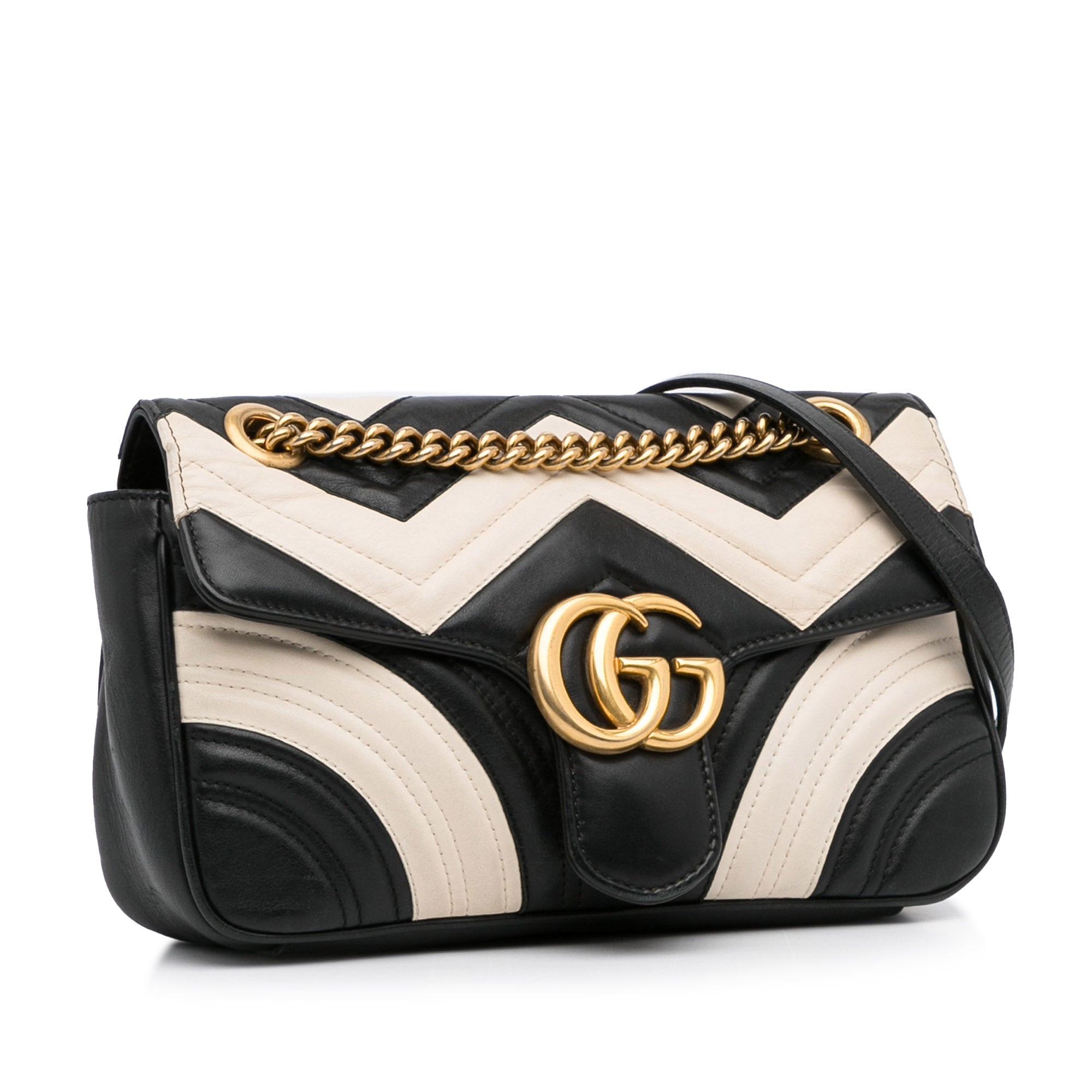 Gucci GG Marmont Bicolor Matelass Leather