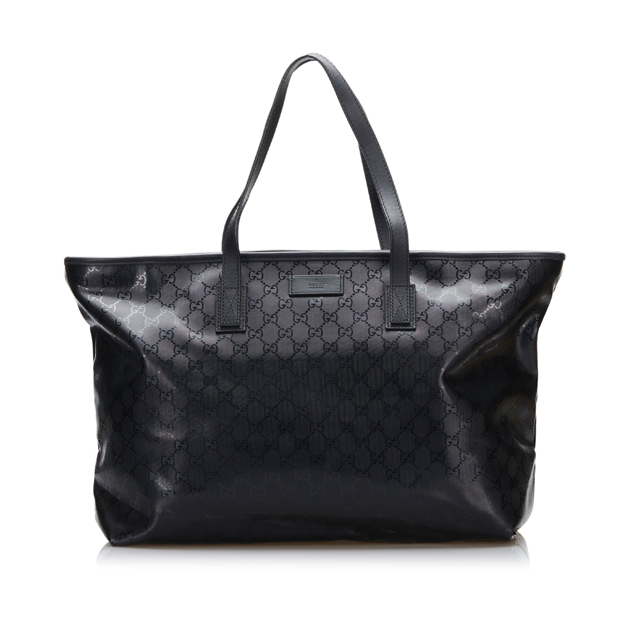 Gucci Tote Bag Black GG Imprim Canvas