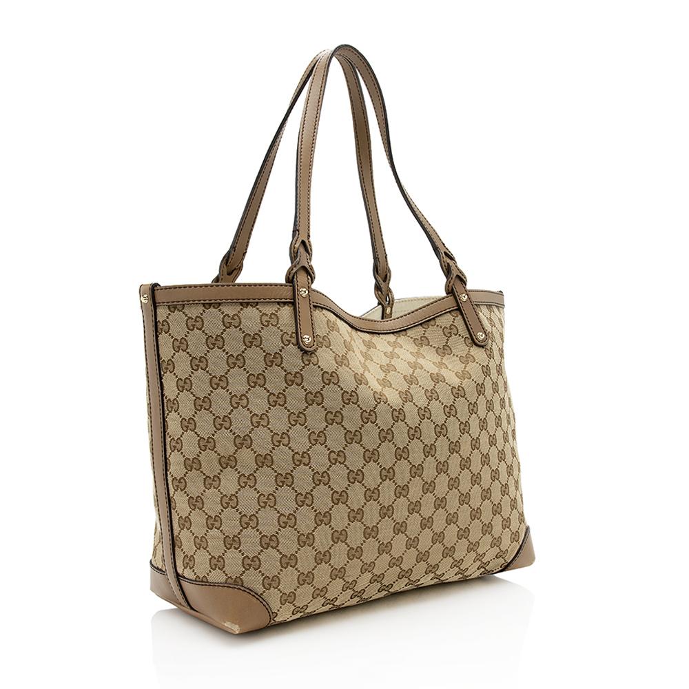 Gucci GG Canvas Craft Medium Tote SHF12716