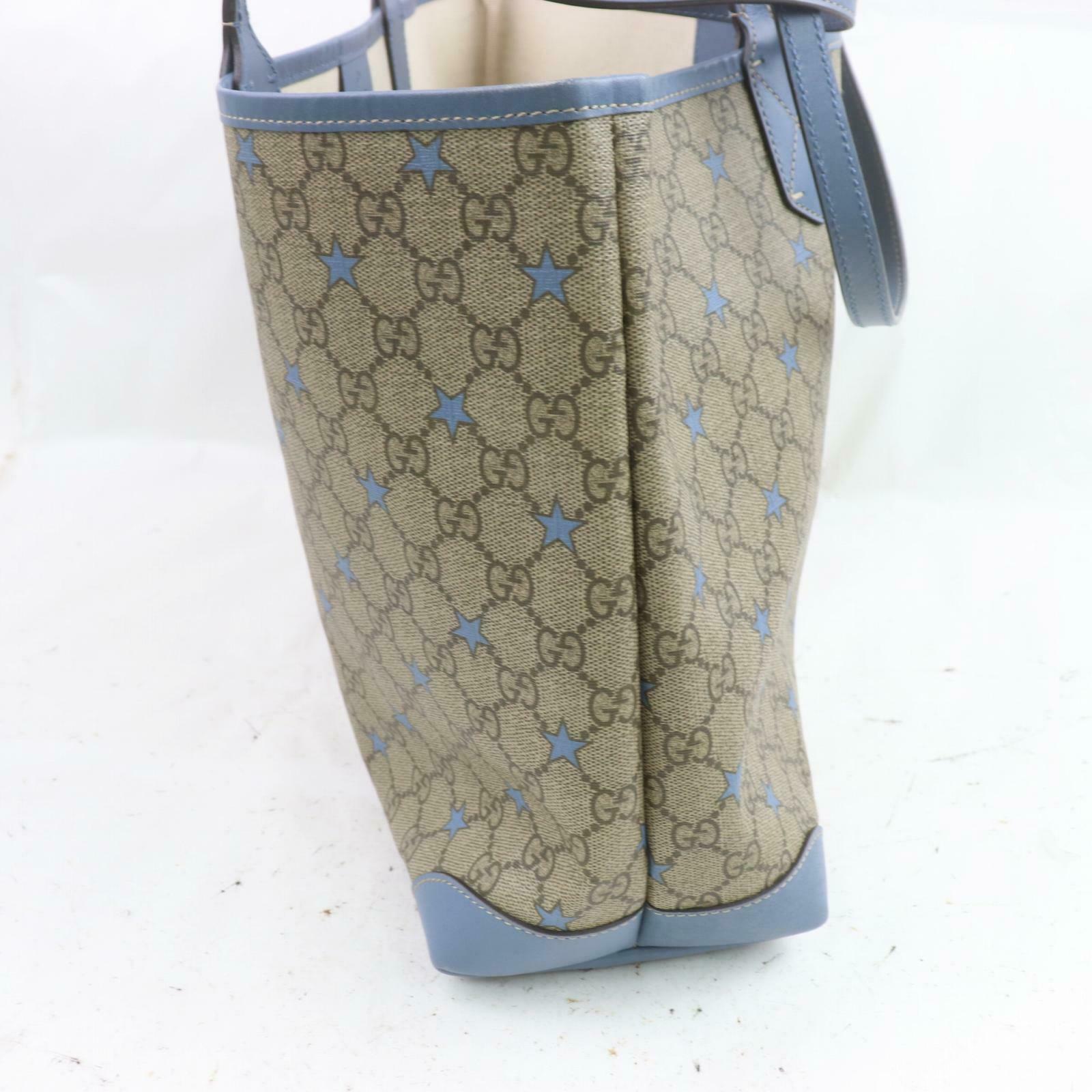 Brand Inspired Gucci Tote Bag Gg Supreme Star Brown PVC SHC710167
