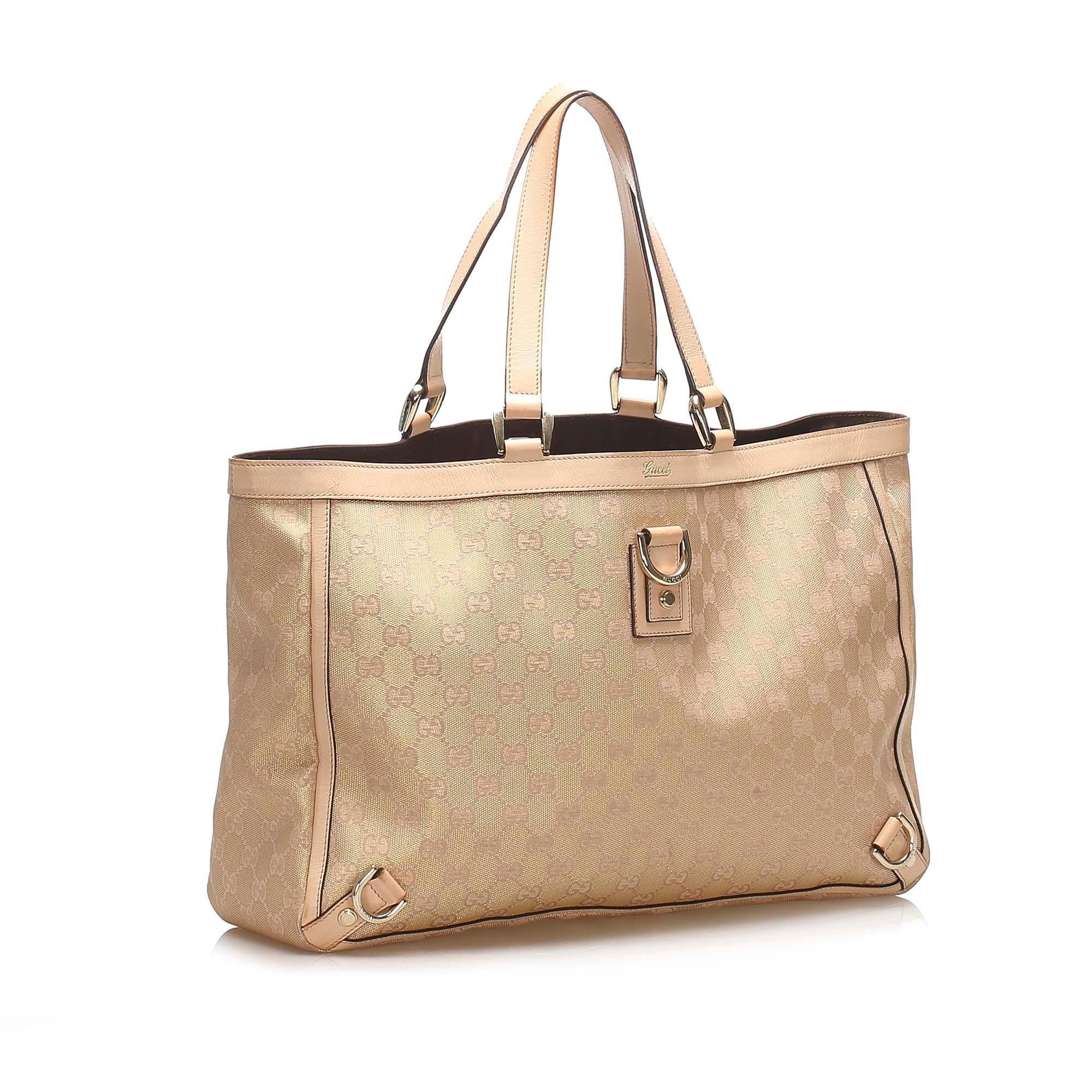 Gucci GG Canvas Abbey D Ring Tote Bag SHG11880