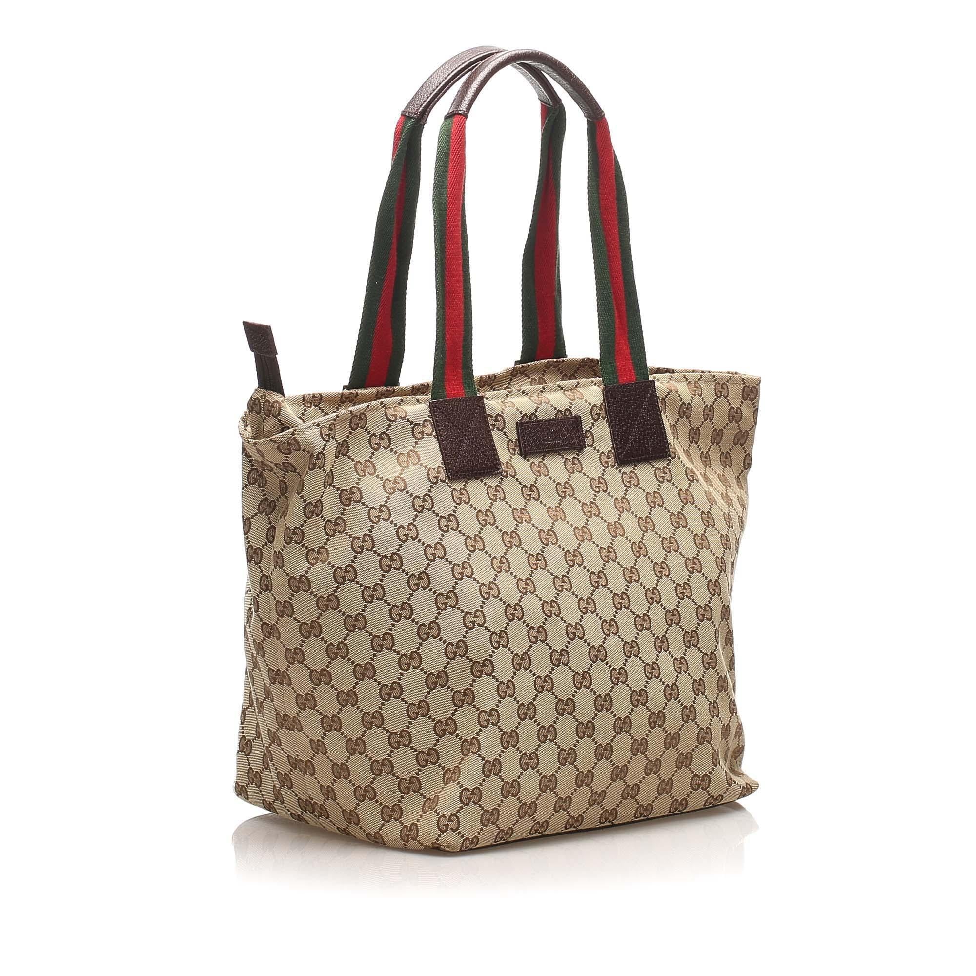 Gucci GG Canvas Web Tote Bag SHG11940