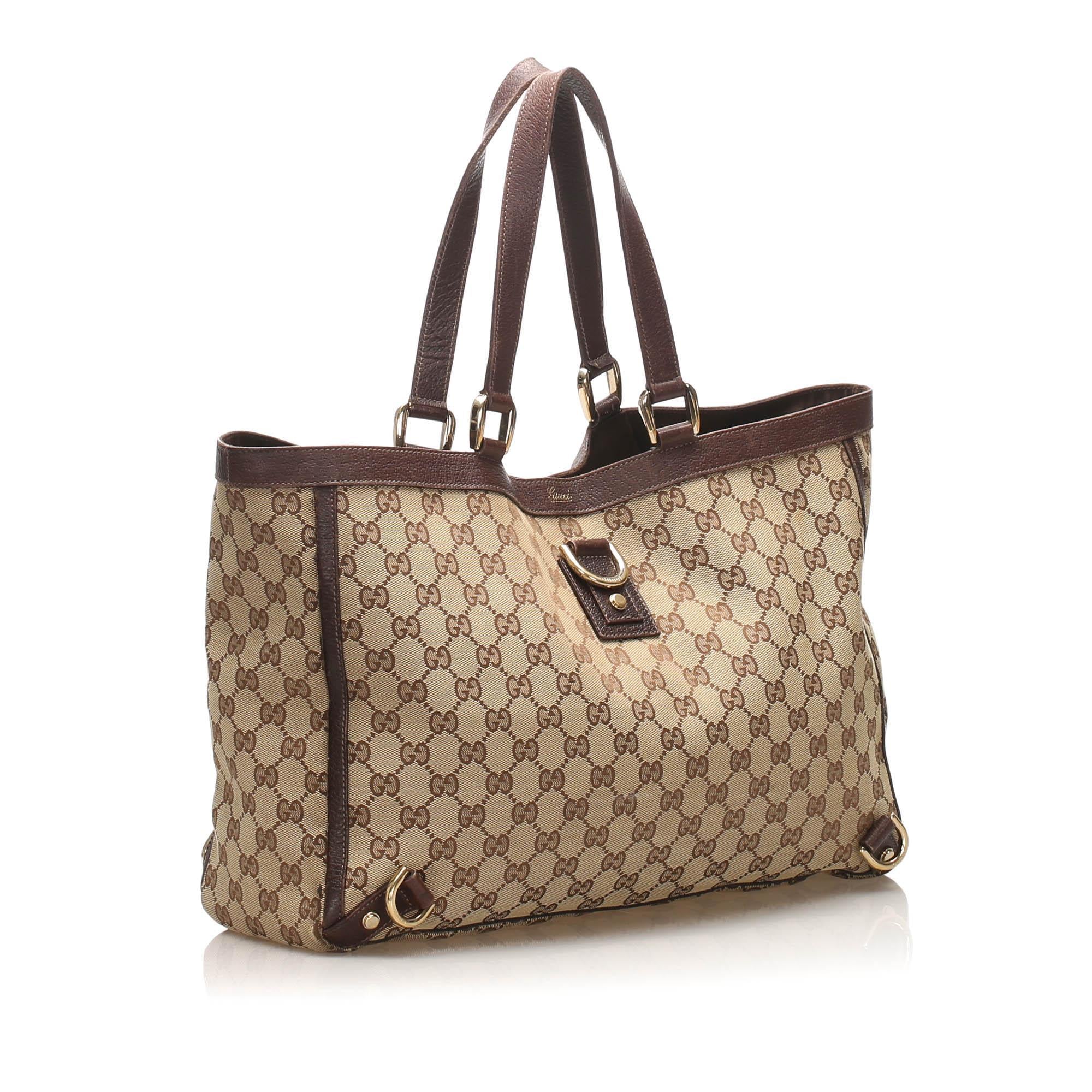Gucci GG Canvas Abbey D Ring Tote Bag SHG11803