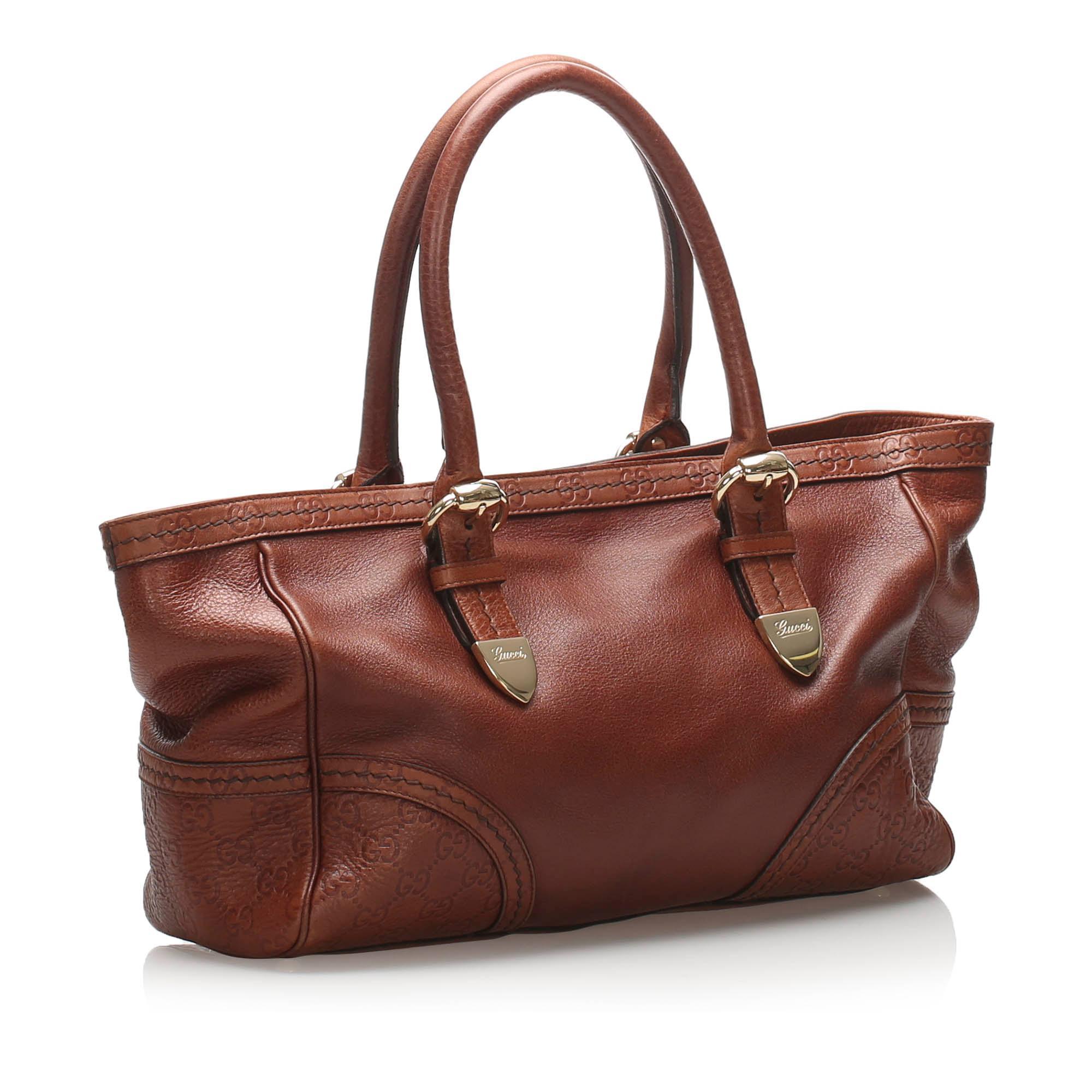 Gucci Leather Tote Bag SHG10815