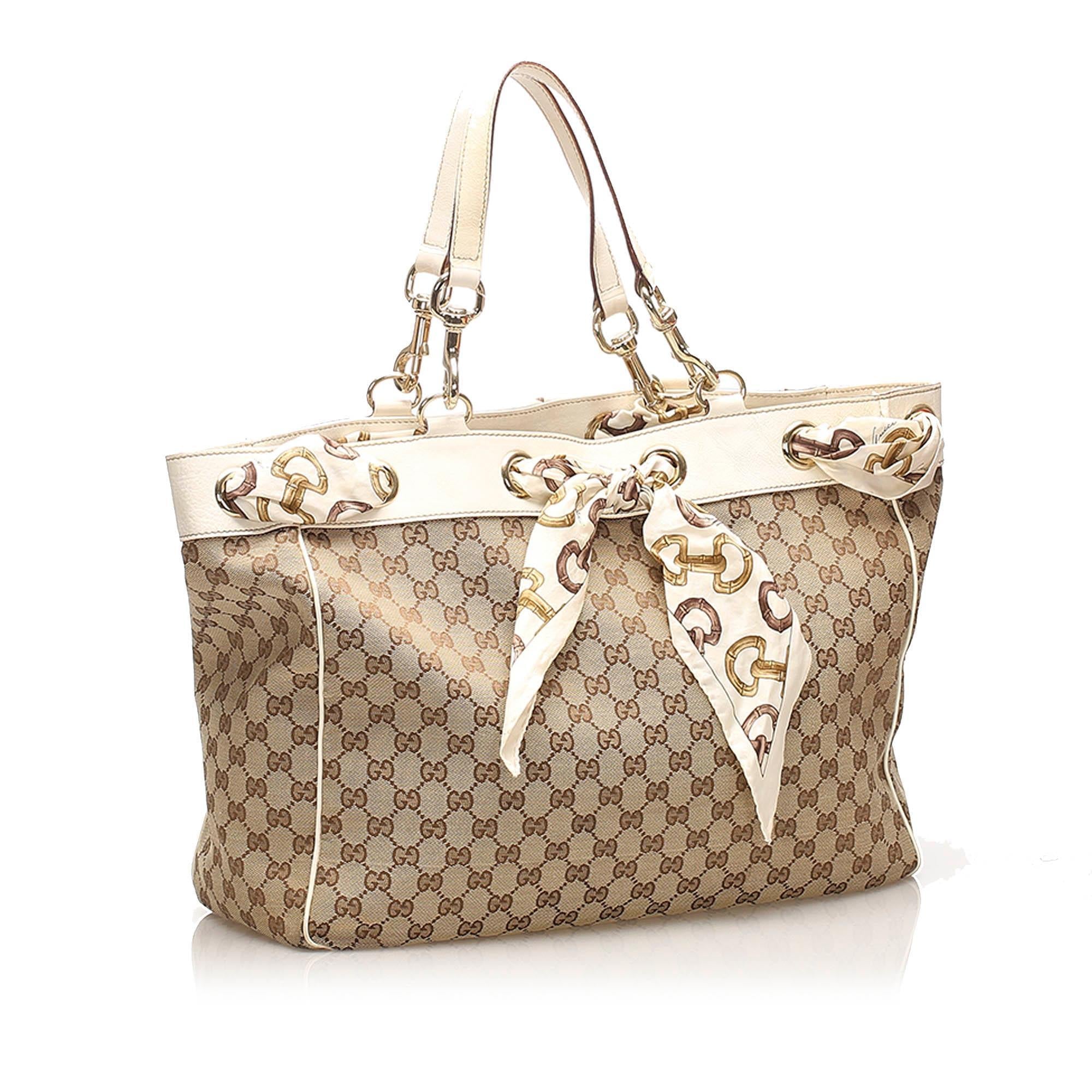 Gucci GG Canvas Positano Tote Bag SHG11502