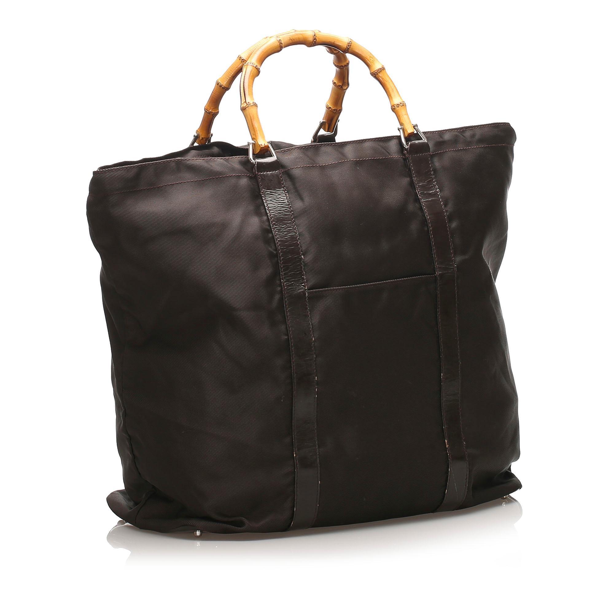 Gucci Bamboo Nylon Tote Bag SHG11038