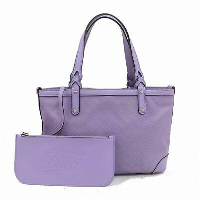Gucci Tote Bag Diamante Purple PVC SHC115970