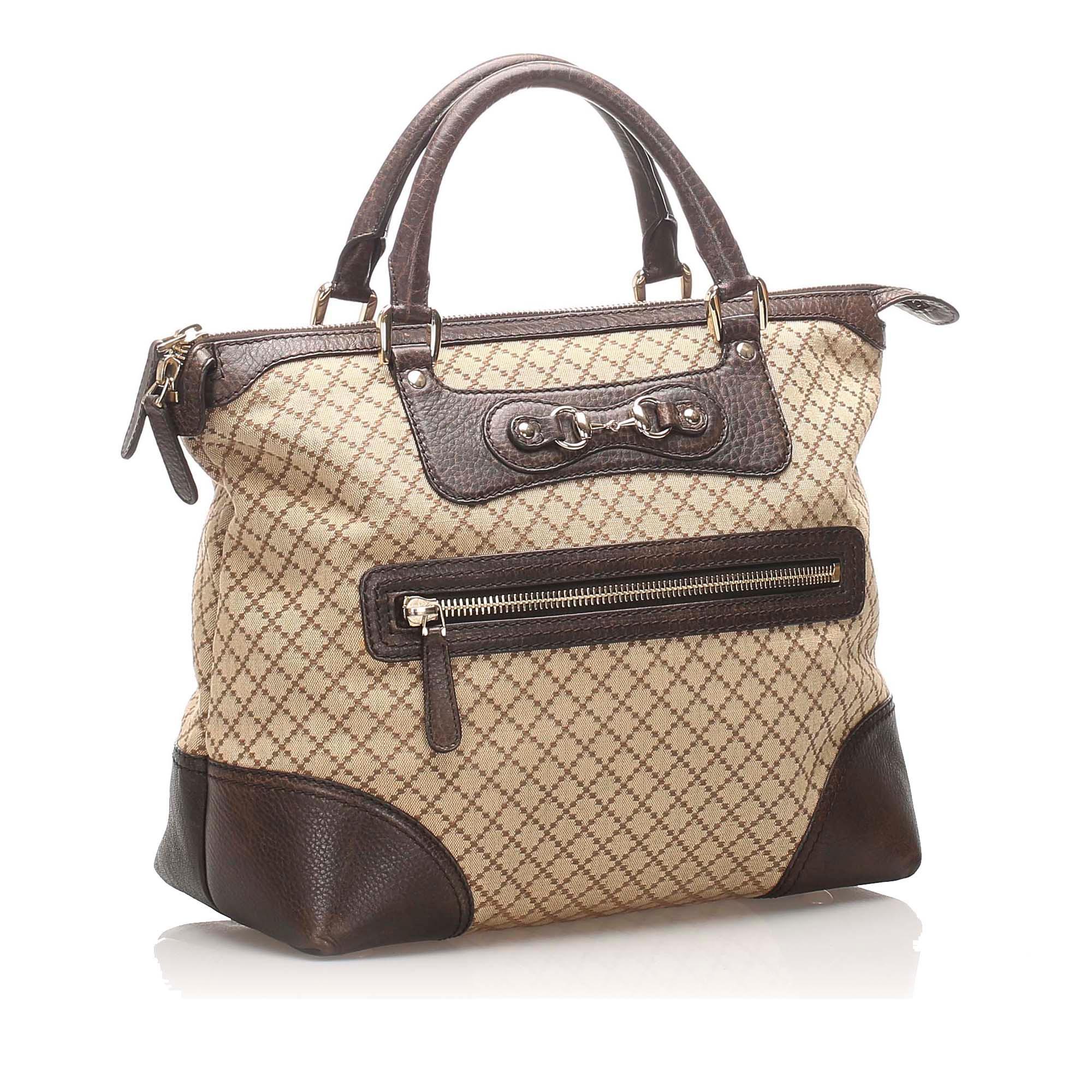 Gucci Diamante Horsebit Catherine Tote Bag SHG10729