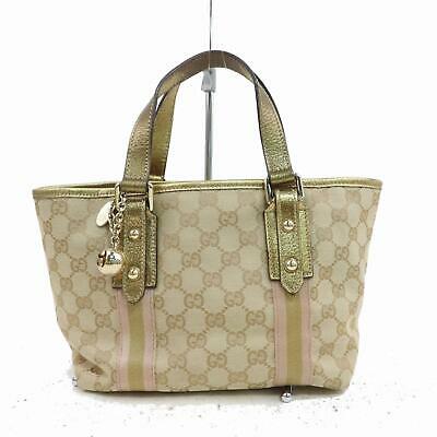 Gucci Tote Bag Light Brown Canvas SHC115961