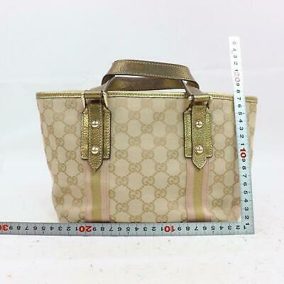 Gucci Tote Bag Light Brown Canvas SHC115961