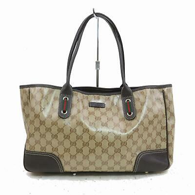 Gucci Tote Bag Light Brown PVC SHC115967