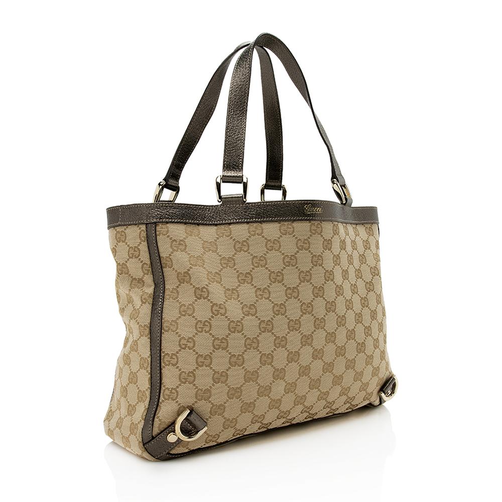 Gucci GG Canvas Abbey Medium Tote SHF12202
